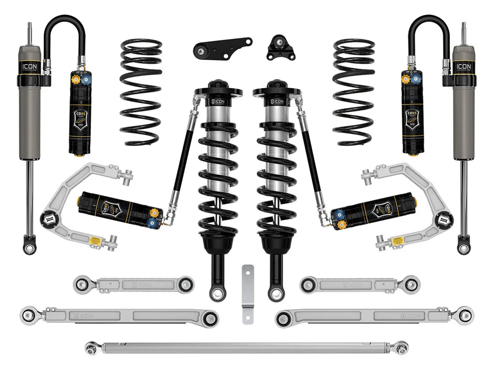ICON 2024-2026 Toyota Land Cruiser 250 Series, 1.25-3" Lift, Stage 9 Suspension System, CDXS, Billet
