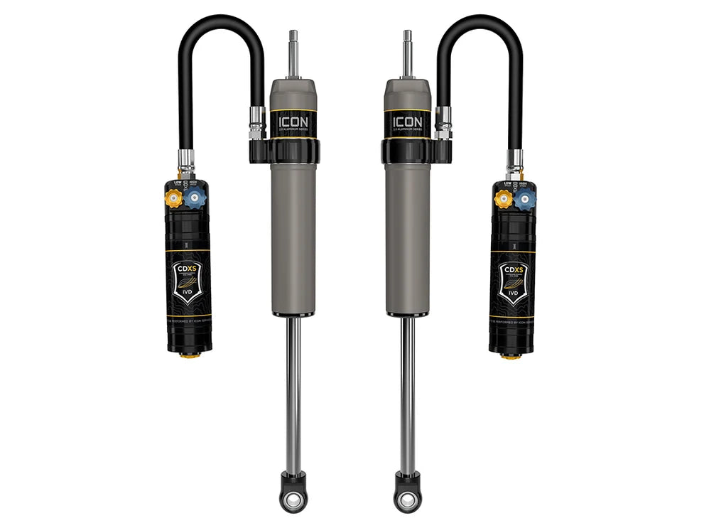 ICON 2024-2026 Toyota Land Cruiser 250 Series/2024-2026 Lexus GX550, 0-3” Lift, Rear, V.S. 2.5 Aluminum Series Shock Absorbers, Remote Reservoir w/ CDXS, Pair