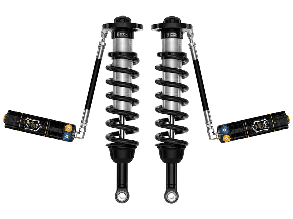 ICON 2024+ Toyota Land Cruiser 250 Series, 1.25-3" Lift, Front, V.S. 2.5 Series Coilover Kit, Remote Reservoir w/ CDXS, Pair