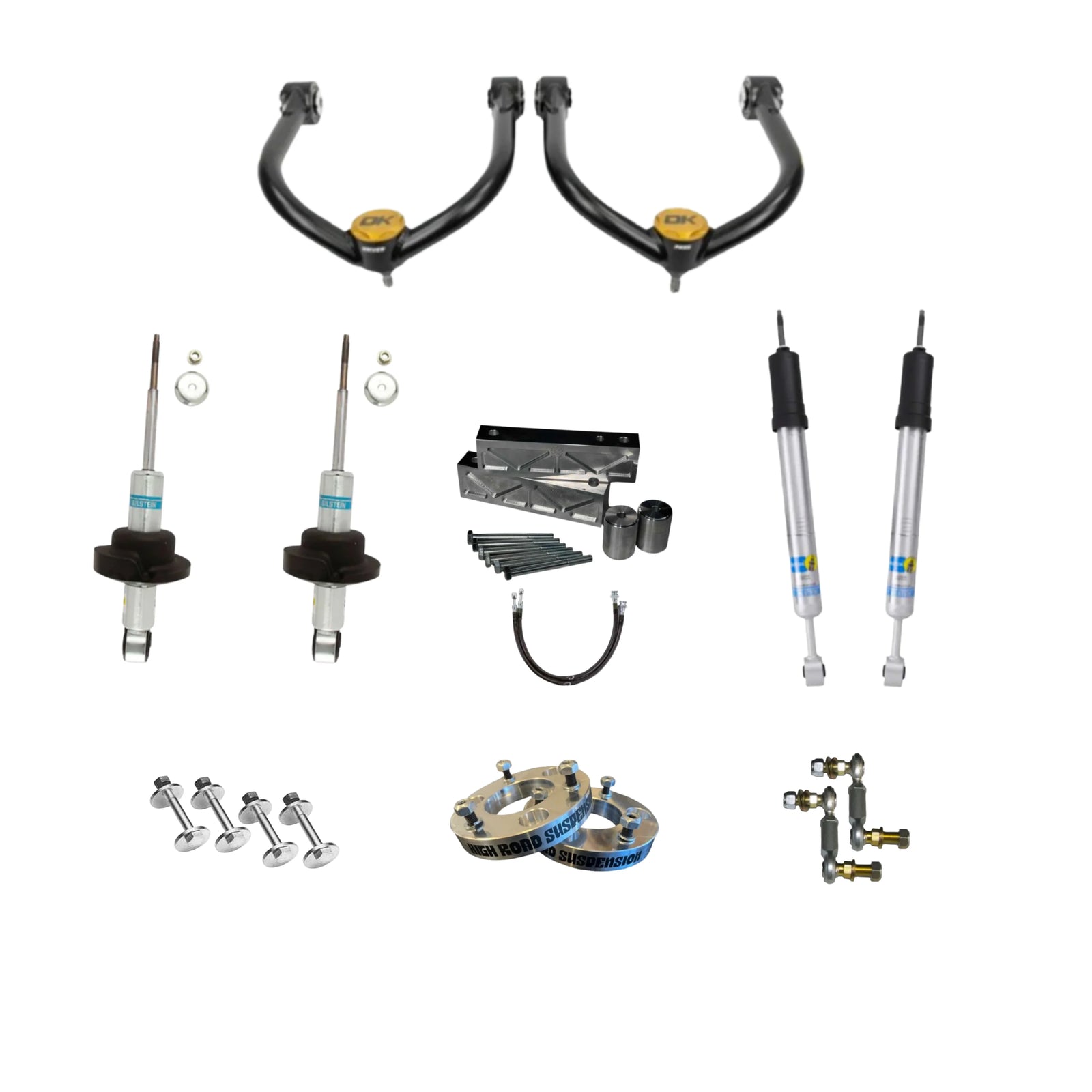 Bilstein | 5100 | 3” Lift Kit | 2017-2024 Nissan Armada | 2011-2014 Infiniti QX56 | 2014-2024 Infiniti QX80 | High Road Suspension