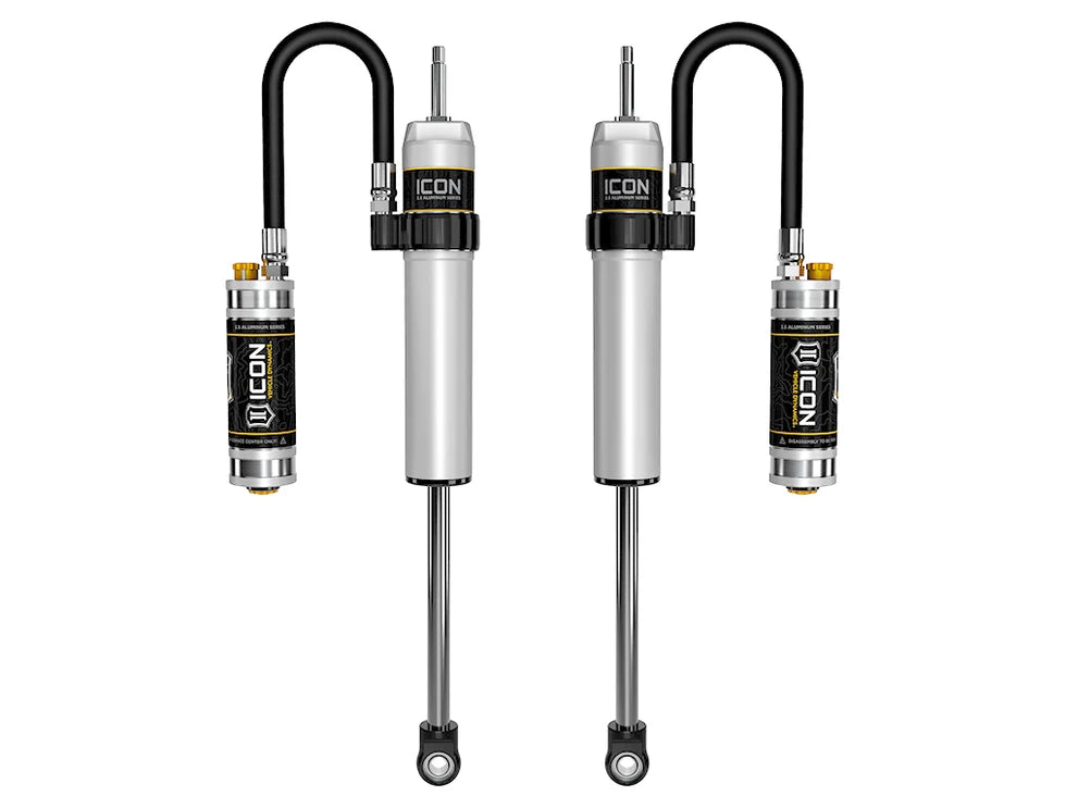 ICON 2007-2014 Toyota FJ Cruiser/2003-2024 Toyota 4Runner/2003-2023 Lexus GX, 1-3” Lift, Rear, V.S. 2.5 Aluminum Series Shocks, Remote Reservoir w/ CDCV, Pair