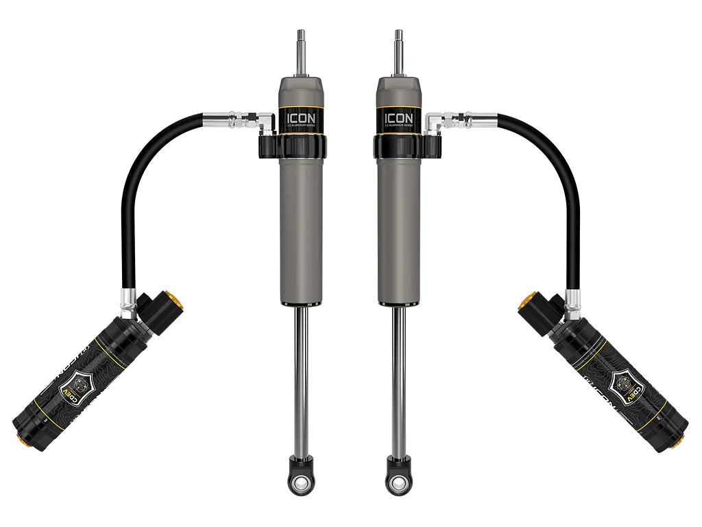 ICON 2025-2026 Toyota 4Runner, 0-3” Lift, Rear, V.S. 2.5 Aluminum Series Shock Absorbers, Remote Reservoir w/ CDEV, Pair