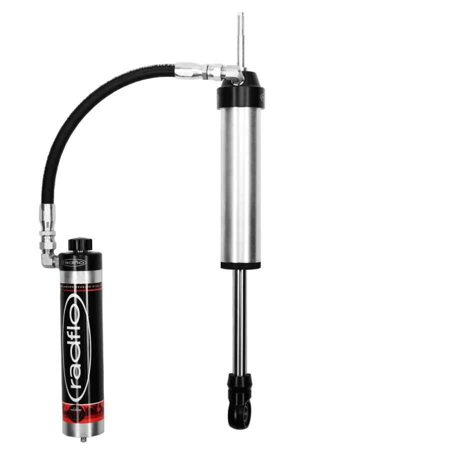 Radflo ROAM Series 2.5" Body External Reservoir Rear Shocks w/Dampening Knobs For 2" Rear Lift Height