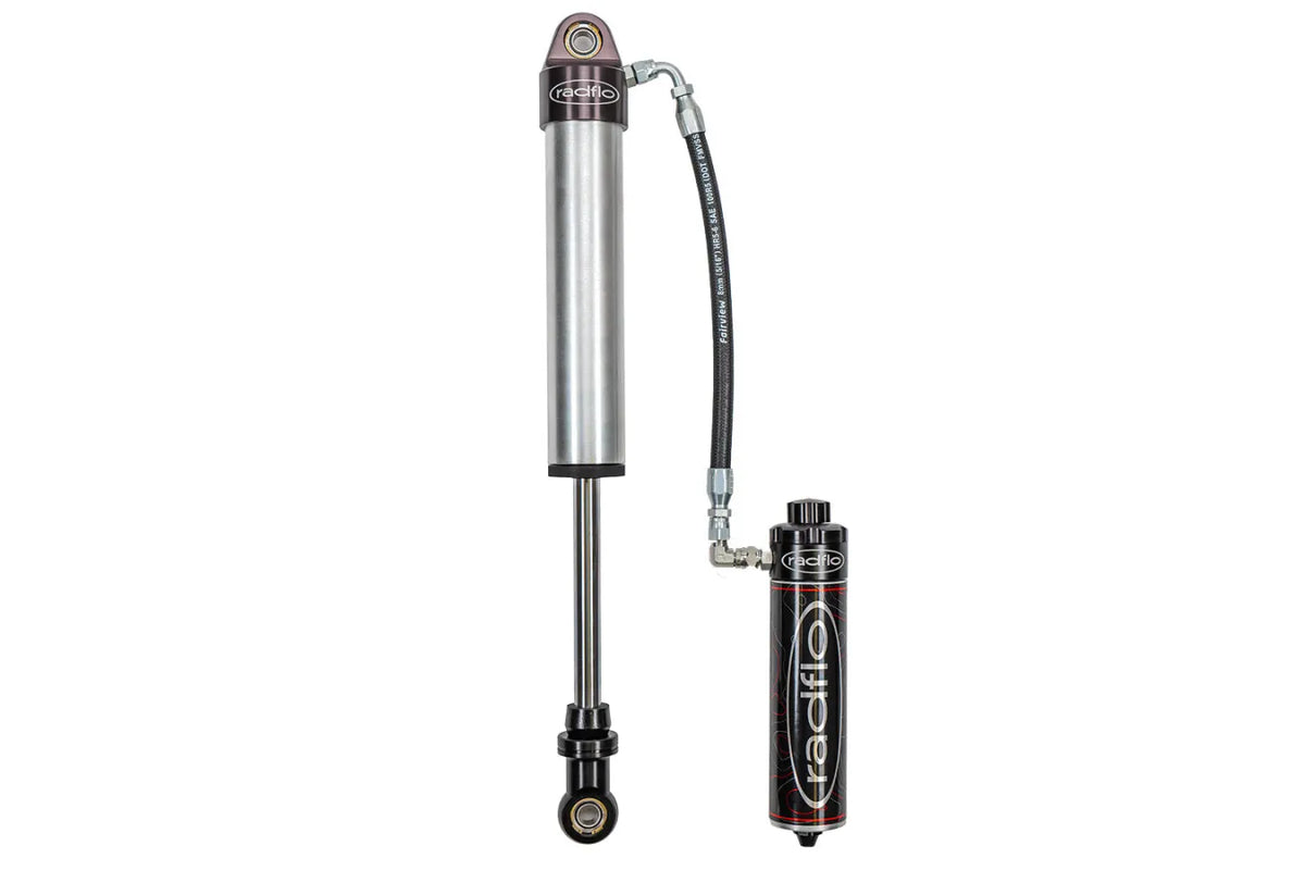 Radflo 2.5" Body External Reservoir Rear Shocks | H/L Compression Adjuster For 2" Rear Lift Height