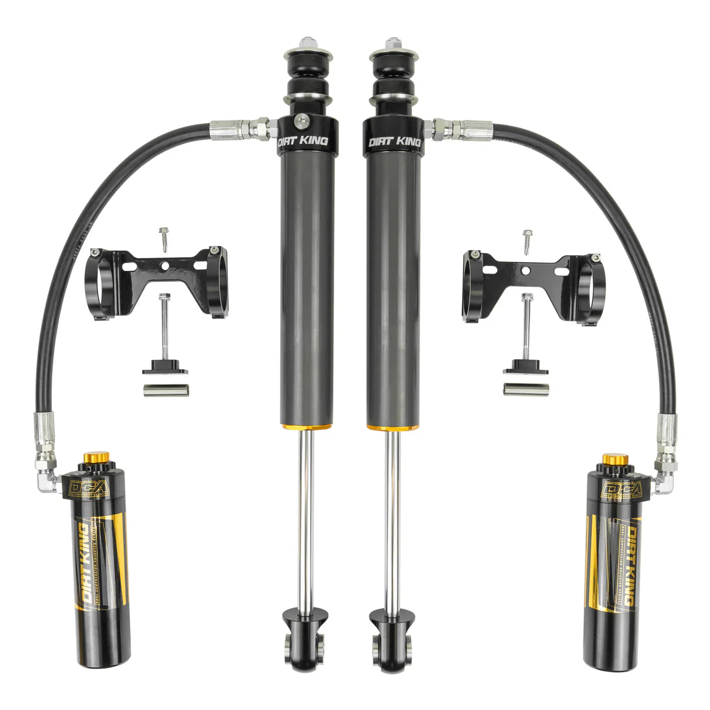 Dirt King | 2.5 External Reservoir Rear Shocks w/Dampening Adjustment Knobs | Toyota Tundra (2022+)