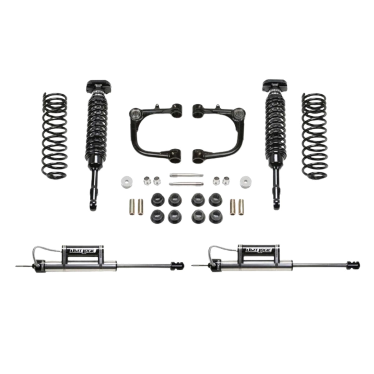 Fabtech | 3″ Uniball UCA System | W/ Front Dirt Logic 2.5 Coilovers | Rear Dirt Logic 2.25 Reservoir Shocks | (2010-24) TOYOTA 4RUNNER 4WD [W/O KDSS] | K7079DL | High Road Suspension