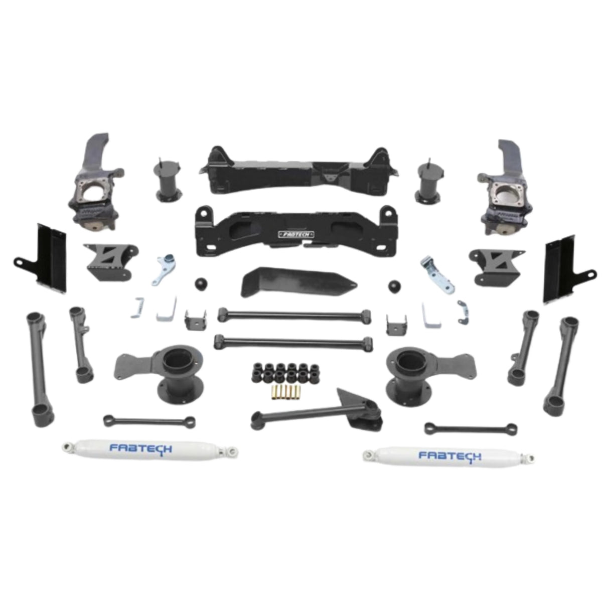 Fabtech | 6" Basic Bracket Lift Kit | 2010-2023 Toyota 4Runner | (No KDSS) | K7066 – View 2 | High Road Suspension