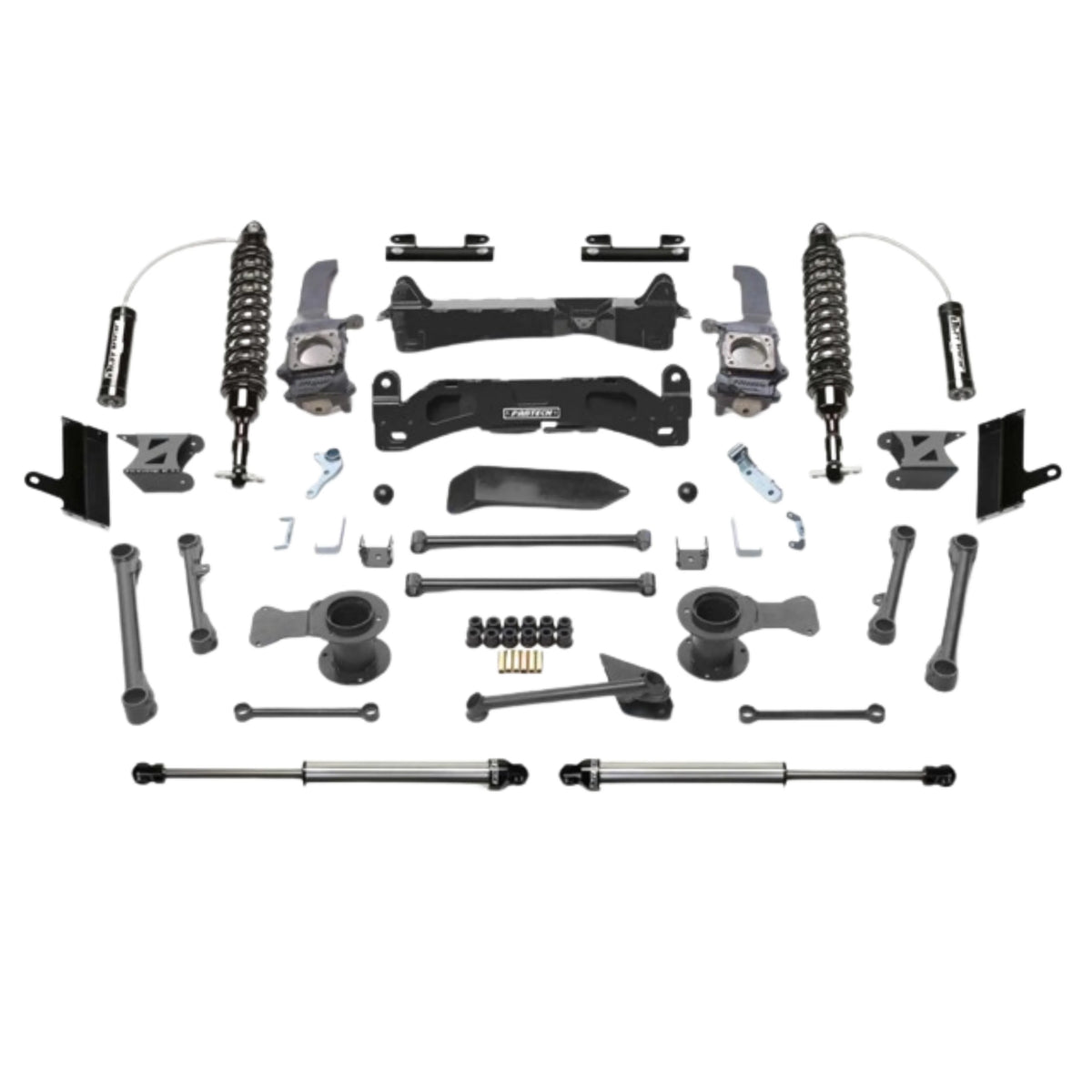 Fabtech | 6" Performance Bracket Lift Kit | W/Extended Dirt Logic Exernal Reservoir Coilovers | Dirt Logic Rear Shocks | 2010-2023 Toyota 4Runner (No KDSS) | High Road Suspension