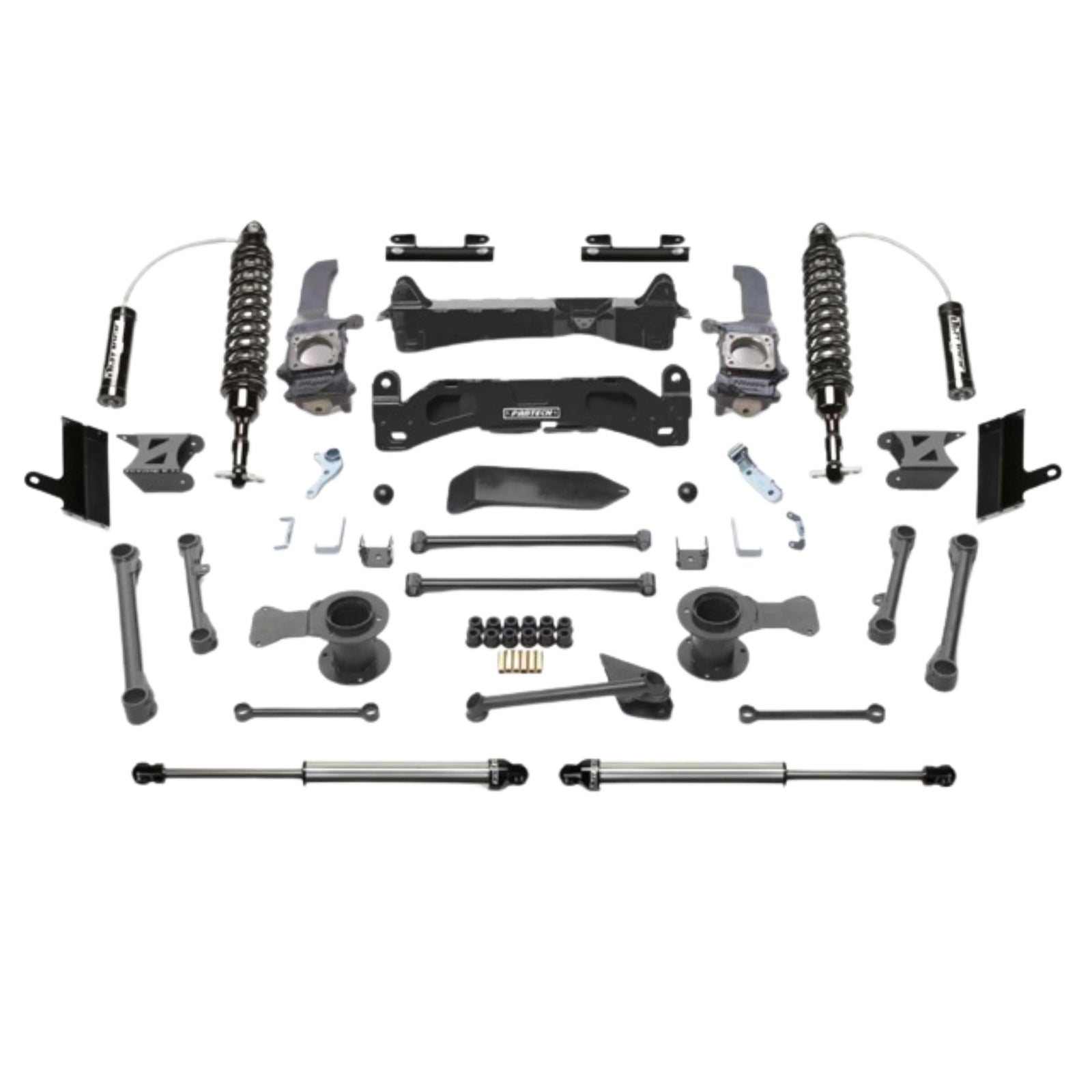 Fabtech | 6" Performance Bracket Lift Kit | W/Extended Dirt Logic Exernal Reservoir Coilovers | Dirt Logic Rear Shocks | 2010-2023 Toyota 4Runner (No KDSS) | High Road Suspension