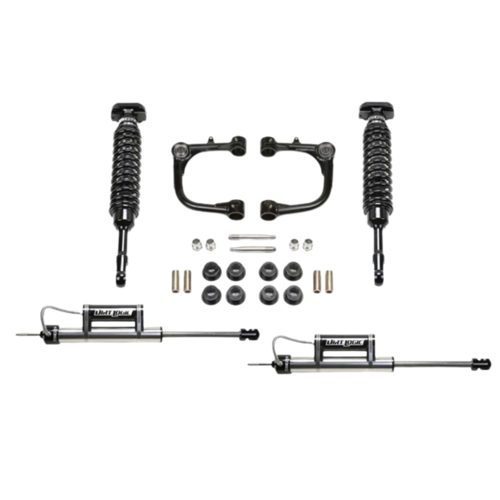 Fabtech | Dirt Logic 3" Internal Reservoir Coilover Lift Kit W/UCA and Piggy-Back Reservoir Rear Shocks, 2010-2014 Toyota FJ Cruiser | High Road Suspension