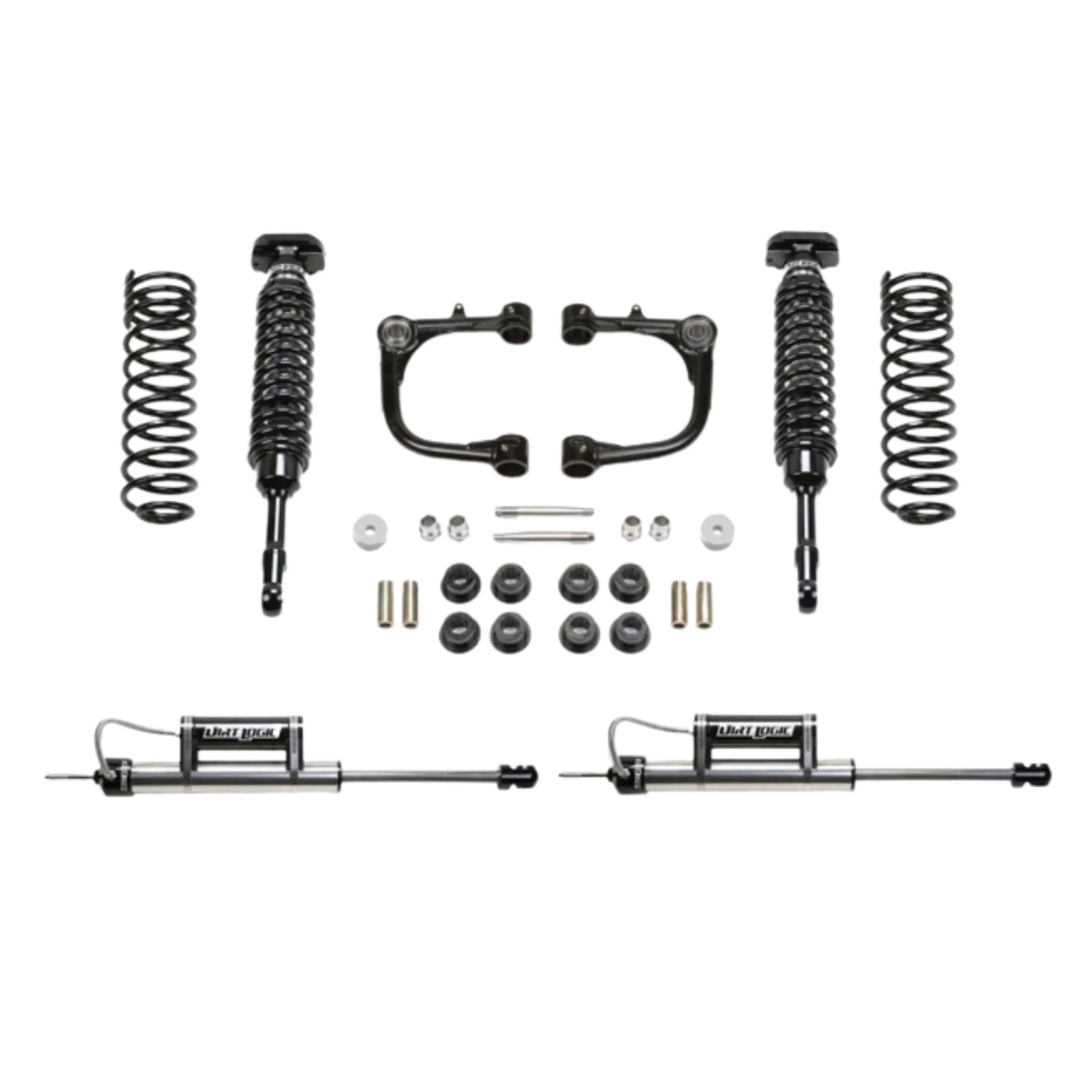 Fabtech | 3″ Uniball UCA System | W/ Front Dirt Logic 2.5 Coilovers | Rear Dirt Logic 2.25 Reservoir Shocks | (2010-24) TOYOTA 4RUNNER 4WD [W/O KDSS] | K7079DL | High Road Suspension