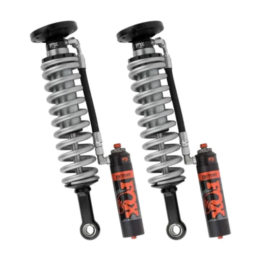 FOX | 2.5 Performance Elite Series | 0-3” External Reservoir Front Lift Coilovers W/Dampening Knobs | High Road Suspension