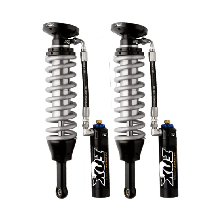 FOX Factory 2.5" External Reservoir Coilovers w/Dampening Knobs | 0-3" Front Lift