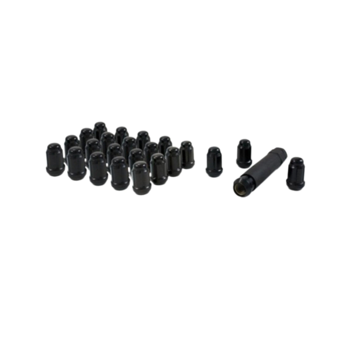 Gorilla Auto | Lug Nuts | 12x1.25/24 | Count w/Key | BLACK | (2004-2024) Nissan Titan, Armada, or Infiniti QX56 | High Road Suspension