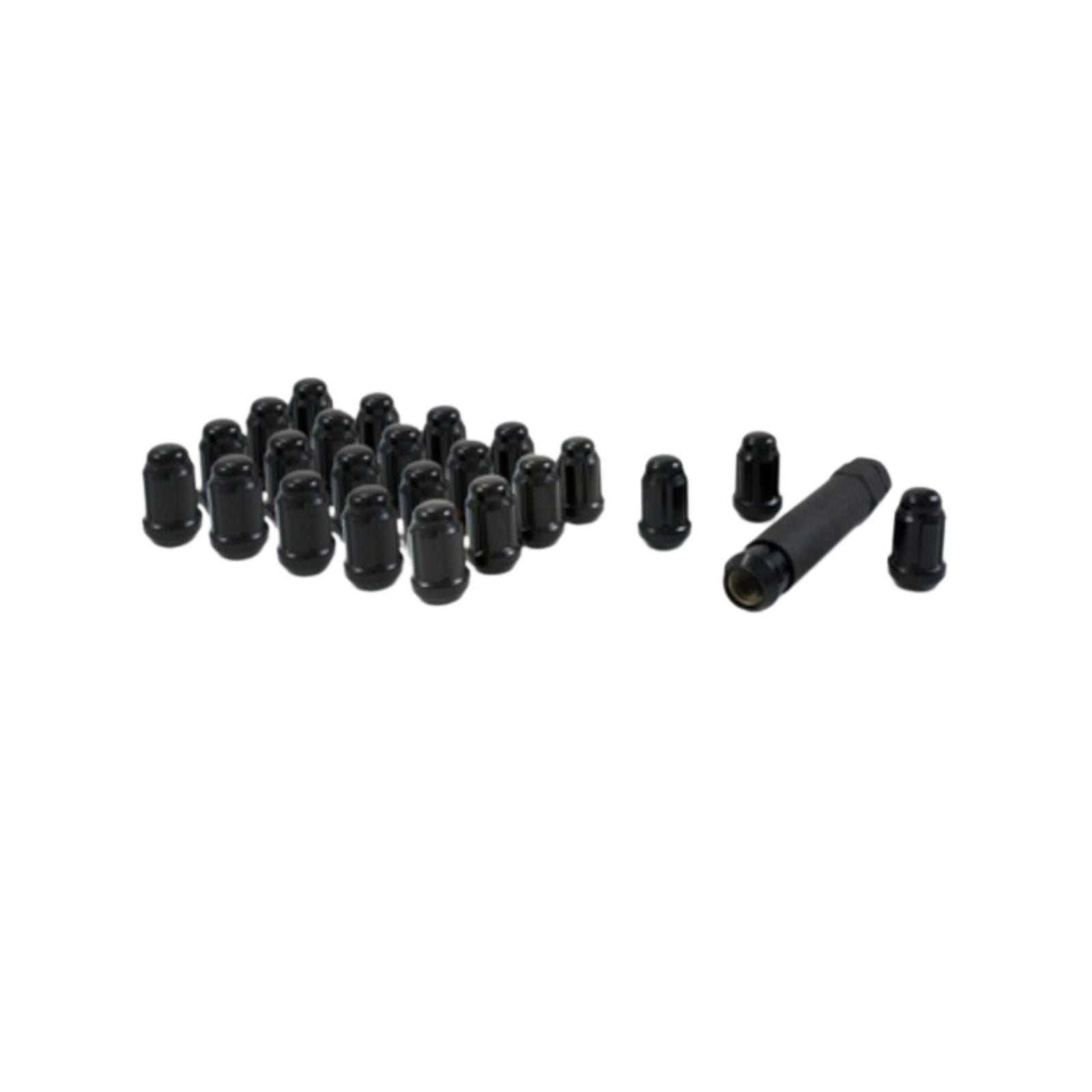 Gorilla Auto | Lug Nuts | 12x1.25/24 | Count w/Key | BLACK | (2004-2024) Nissan Titan, Armada, or Infiniti QX56 | High Road Suspension