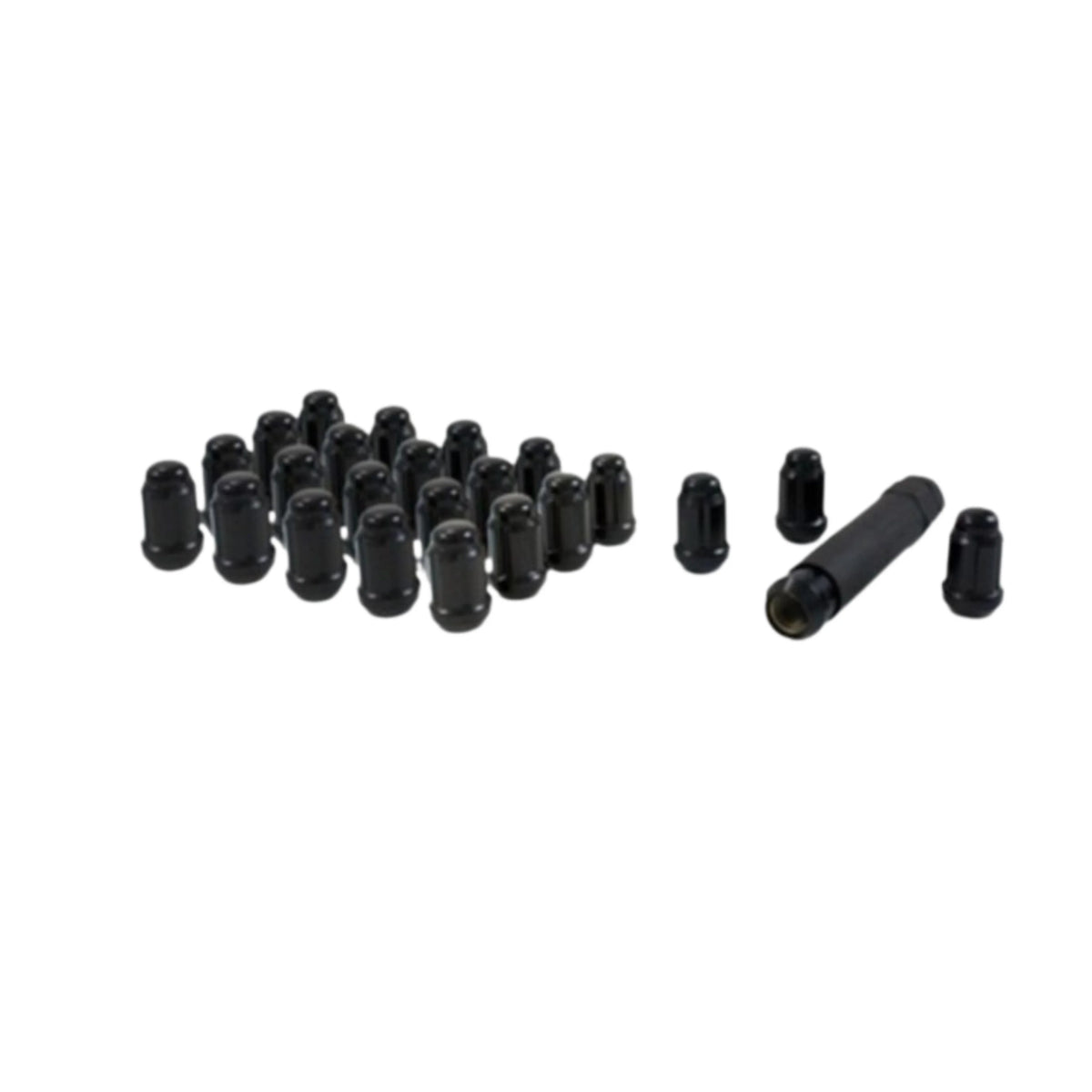 Gorilla Auto | Lug Nuts | 14x1.5/24 | Count w/Key | BLACK | Nissan Titan XD (2016-2024) | High Road Suspension