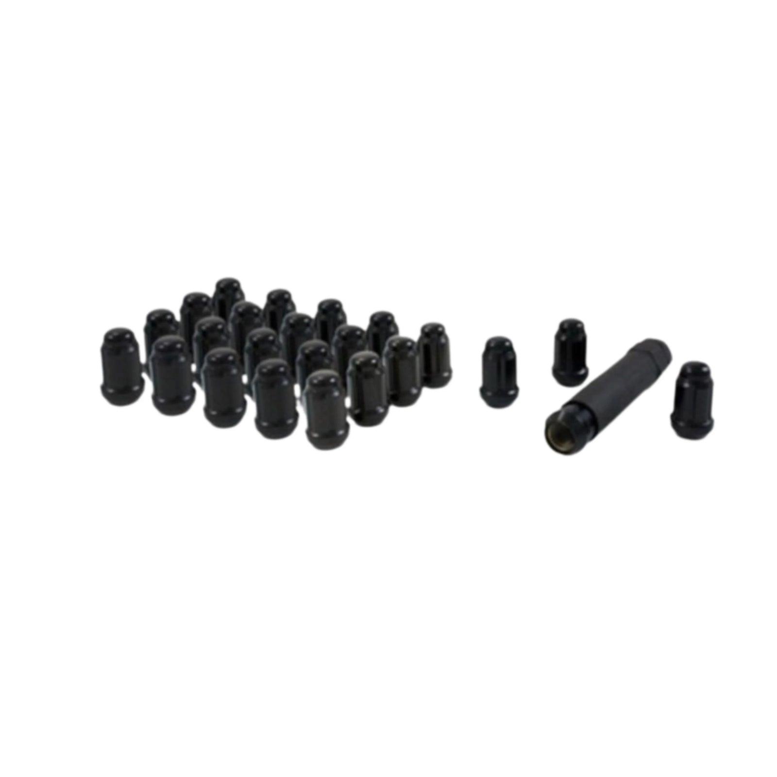 Gorilla Auto | Lug Nuts | 14x1.5/24 | Count w/Key | BLACK | Nissan Titan XD (2016-2024) | High Road Suspension