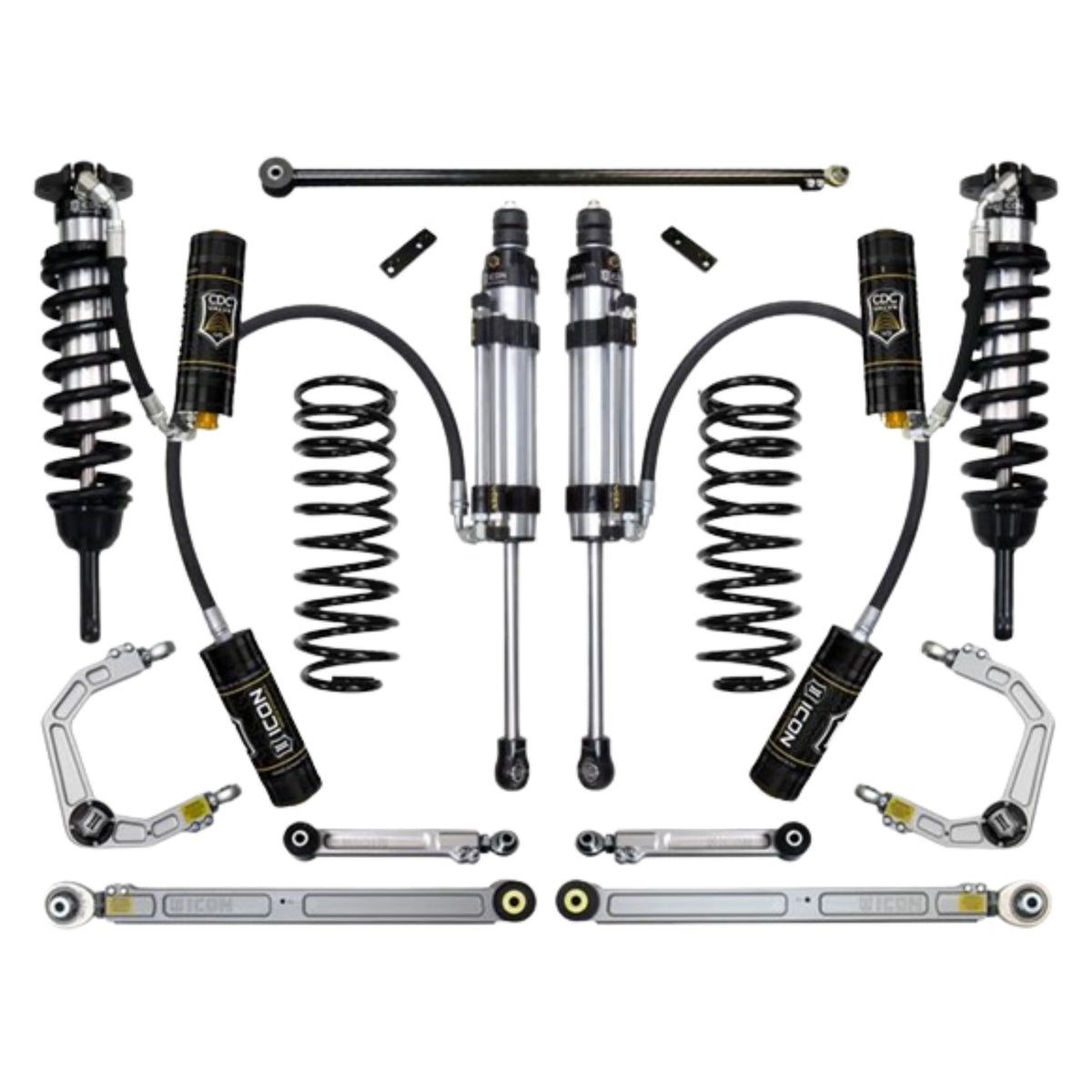 Icon | Stage 8 | 0-3.5" Lift Kit | W/Billet UCA | (2010-23) Toyota 4Runner, (2010-14) Toyota FJ Cruiser | K53068 | High Road Suspension