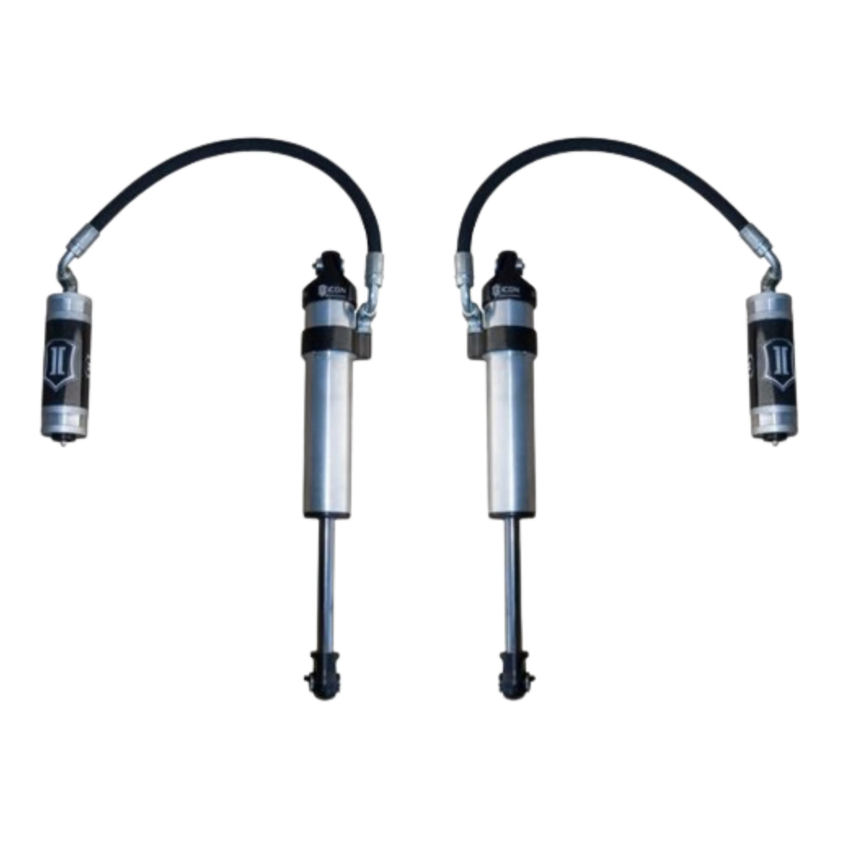 Icon | 2.5" Body | Front VS Long Travel Remote Reservoir | Secondary Shocks | (2003-2023) Toyota 4-Runner, 2005-2023 Toyota Tacoma, or (2007-2024) Toyota FJ Cruiser | 59703P-CB | High Road Suspension