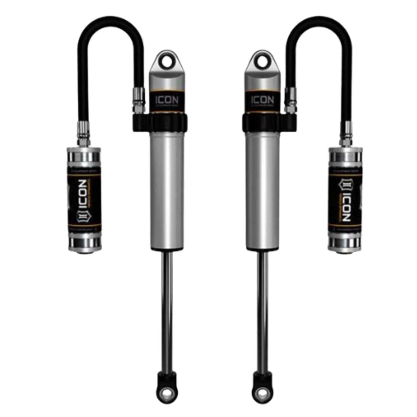 Icon | 2.5" Body | Front VS Remote Reservoir | S2 Secondary Shocks | 2003-2009 Lexus GX470, 2003-2023 Toyota 4-Runner, 2005-2023 Toyota Tacoma, or 2007-2024 Toyota FJ Cruiser | 59706P | High Road Suspension