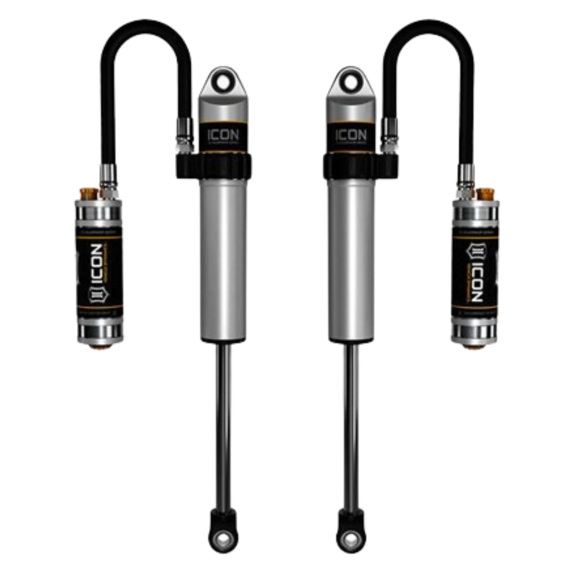 Icon | 2.5" Body | VS Long Travel Remote Reservoir W/Dampening Knobs | Secondary Shocks | (2003-2023) Toyota 4-Runner, (2005-2023) Toyota Tacoma, or (2007-2024) Toyota FJ Cruiser | 59703CP-CB | High Road Suspension