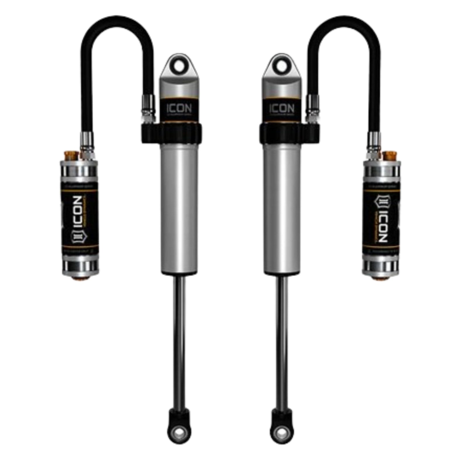 Icon | 2.5" Body | VS Long Travel Remote Reservoir W/Dampening Knobs | Secondary Shocks | (2003-2023) Toyota 4-Runner, (2005-2023) Toyota Tacoma, or (2007-2024) Toyota FJ Cruiser | 59703CP-CB | High Road Suspension