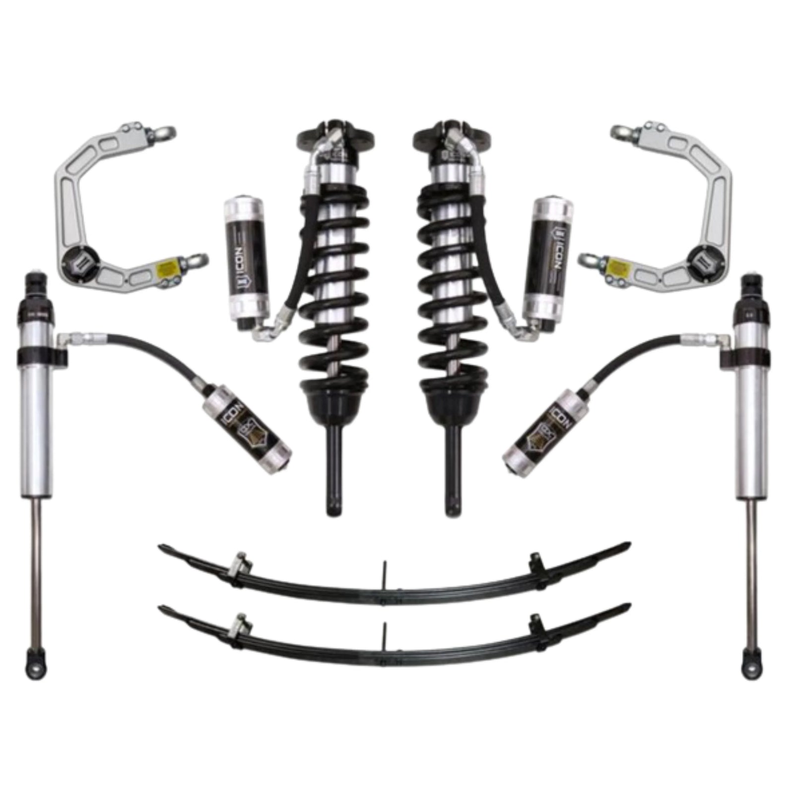 Icon | Stage 5 Suspension System | W/Billet Upper Control Arms | 0-3.5" Lift - (2005-2015) Toyota Tacoma | 0-2.75" Lift - (2016-2023) Toyota Tacoma  |  K53005 | High Road Suspension