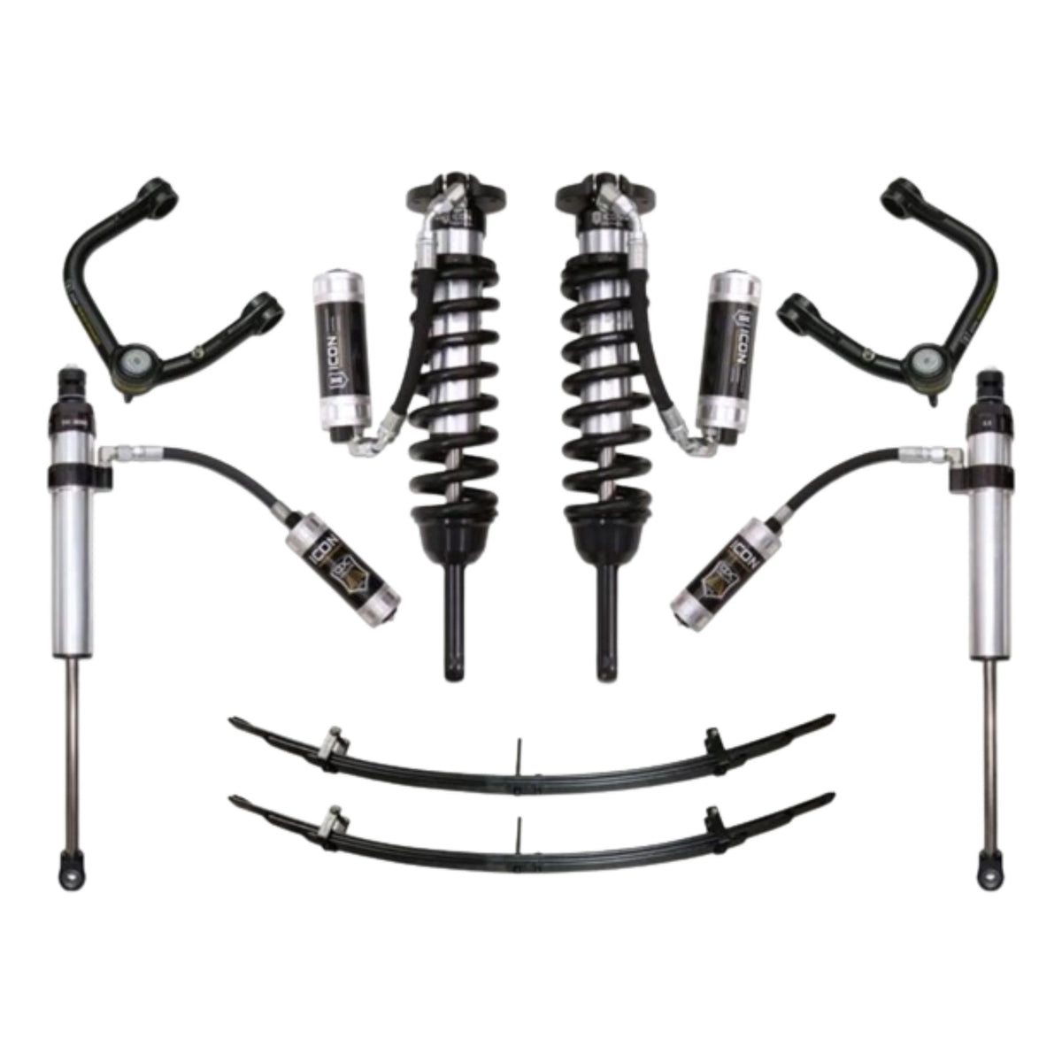 Icon | Stage 6 Suspension System | W/Tubular Upper Control Arms | 0-3.5" Lift - (2005-2015) Toyota Tacoma | 0-2.75" Lift - (2016-2023) Toyota Tacoma  | K53006T | High Road Suspension
