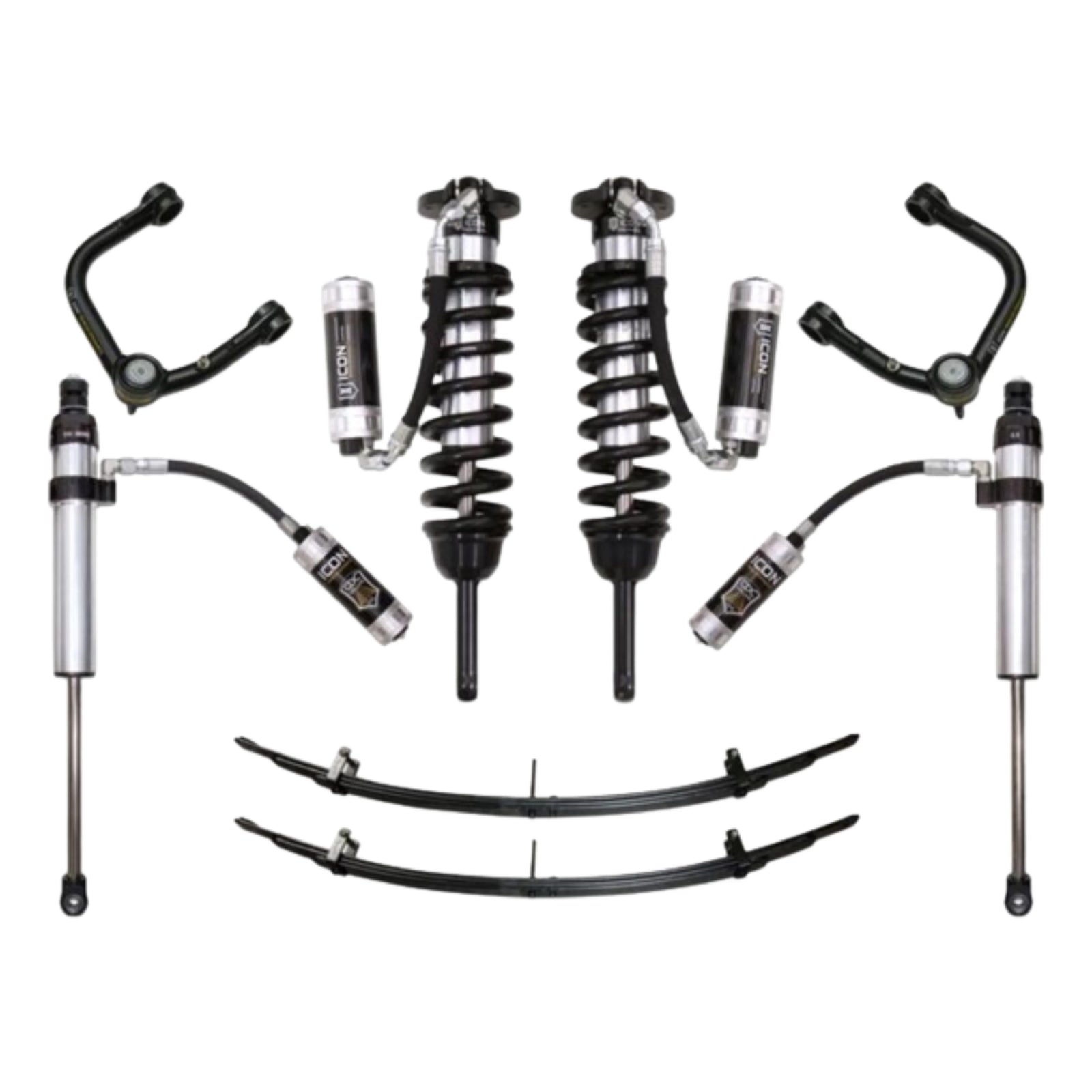 Icon | Stage 6 Suspension System | W/Tubular Upper Control Arms | 0-3.5" Lift - (2005-2015) Toyota Tacoma | 0-2.75" Lift - (2016-2023) Toyota Tacoma  | K53006T | High Road Suspension
