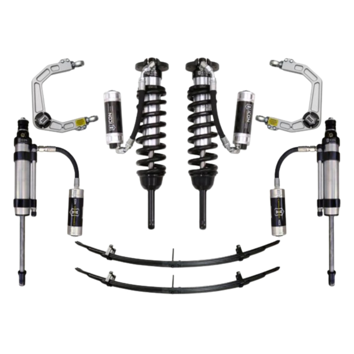 Icon | Stage 7 Suspension System | W/Billet Upper Control Arms | 0-3.5" Lift - (2005-2015) Toyota Tacoma | 0-2.75" Lift - (2016-2023) Toyota Tacoma  |  K53007 | High Road Suspension