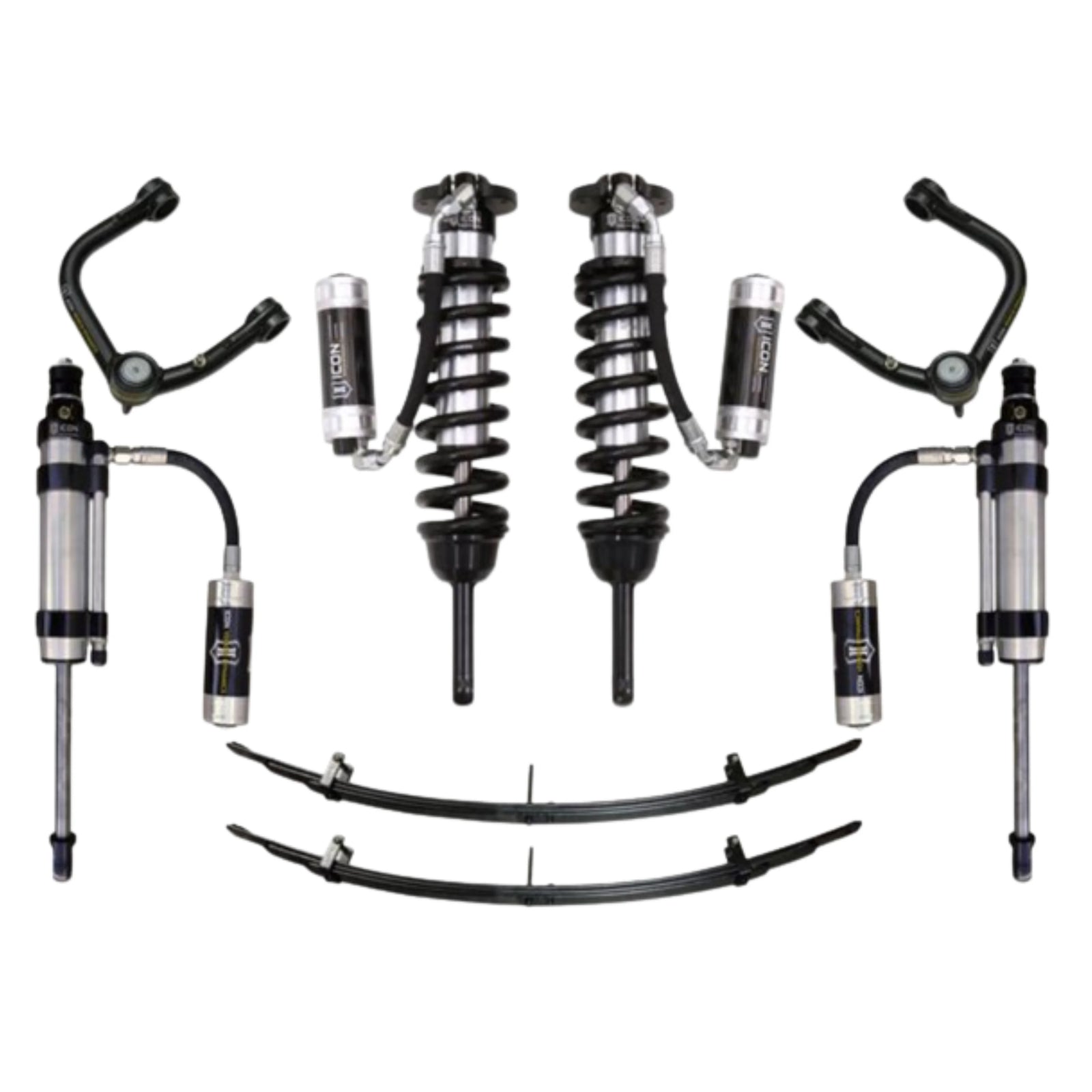 Icon | Stage 7 Suspension System | W/Tubular Upper Control Arms | 0-3.5" Lift - (2005-2015) Toyota Tacoma | 0-2.75" Lift - (2016-2023) Toyota Tacoma  | K53007T | High Road Suspension