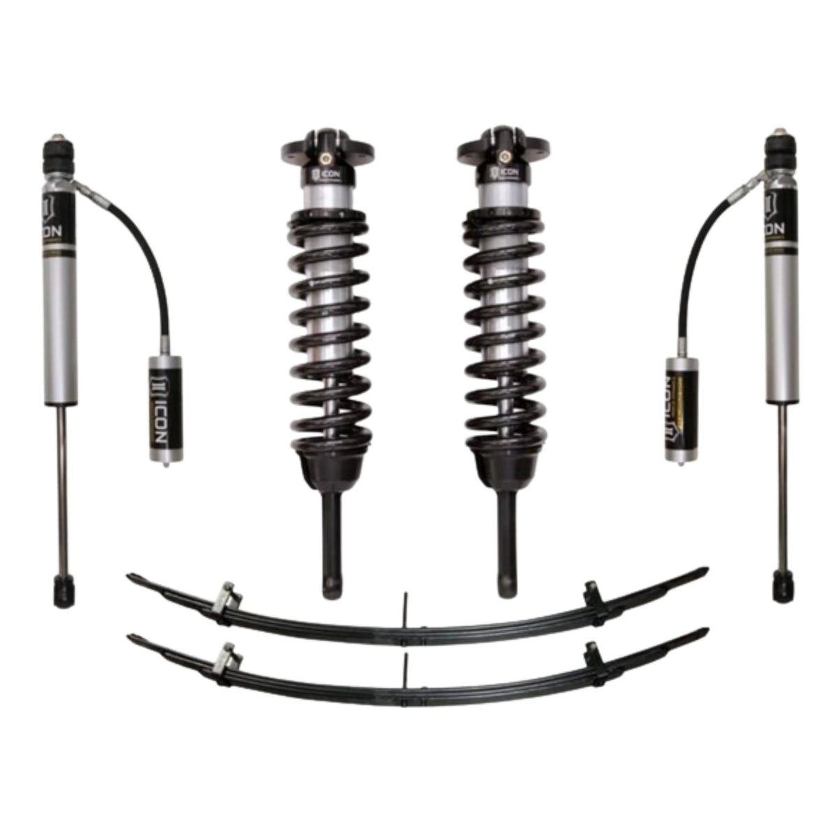 Icon | Stage 2 Suspension System | 0-3.5" Lift - (2005-2015) Toyota Tacoma | 0-2.75" Lift - (2016-2023) Toyota Tacoma  | K53002 | High Road Suspension