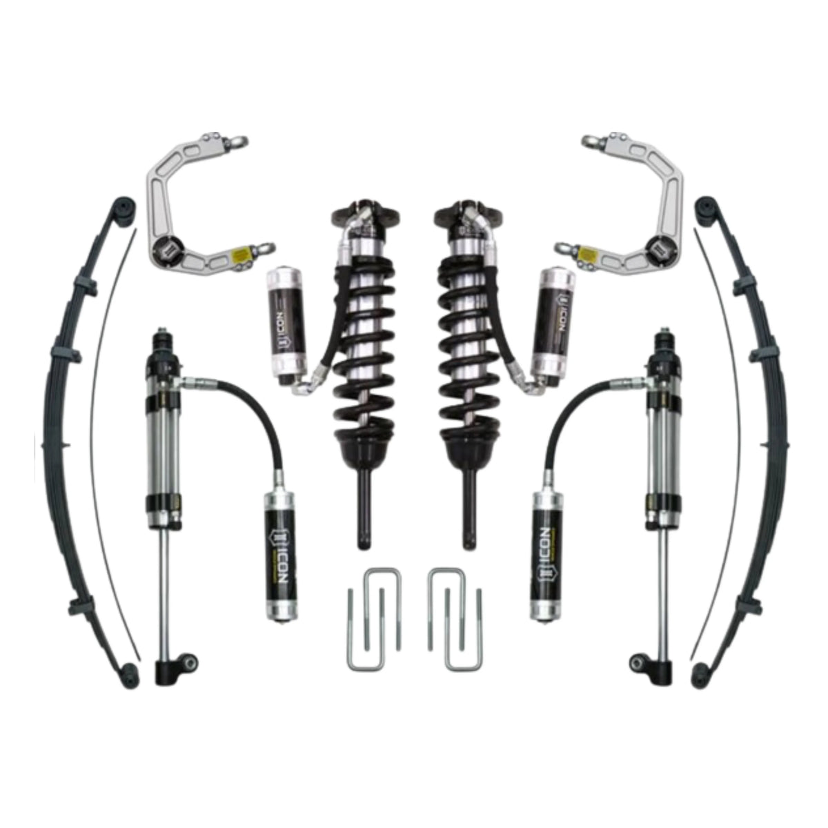 Icon | Stage 10 Suspension System | W/Billet Upper Control Arms | 0-3.5" Lift - (2005-2015) Toyota Tacoma | 0-2.75" Lift - (2016-2023) Toyota Tacoma  | K53010 | High Road Suspension