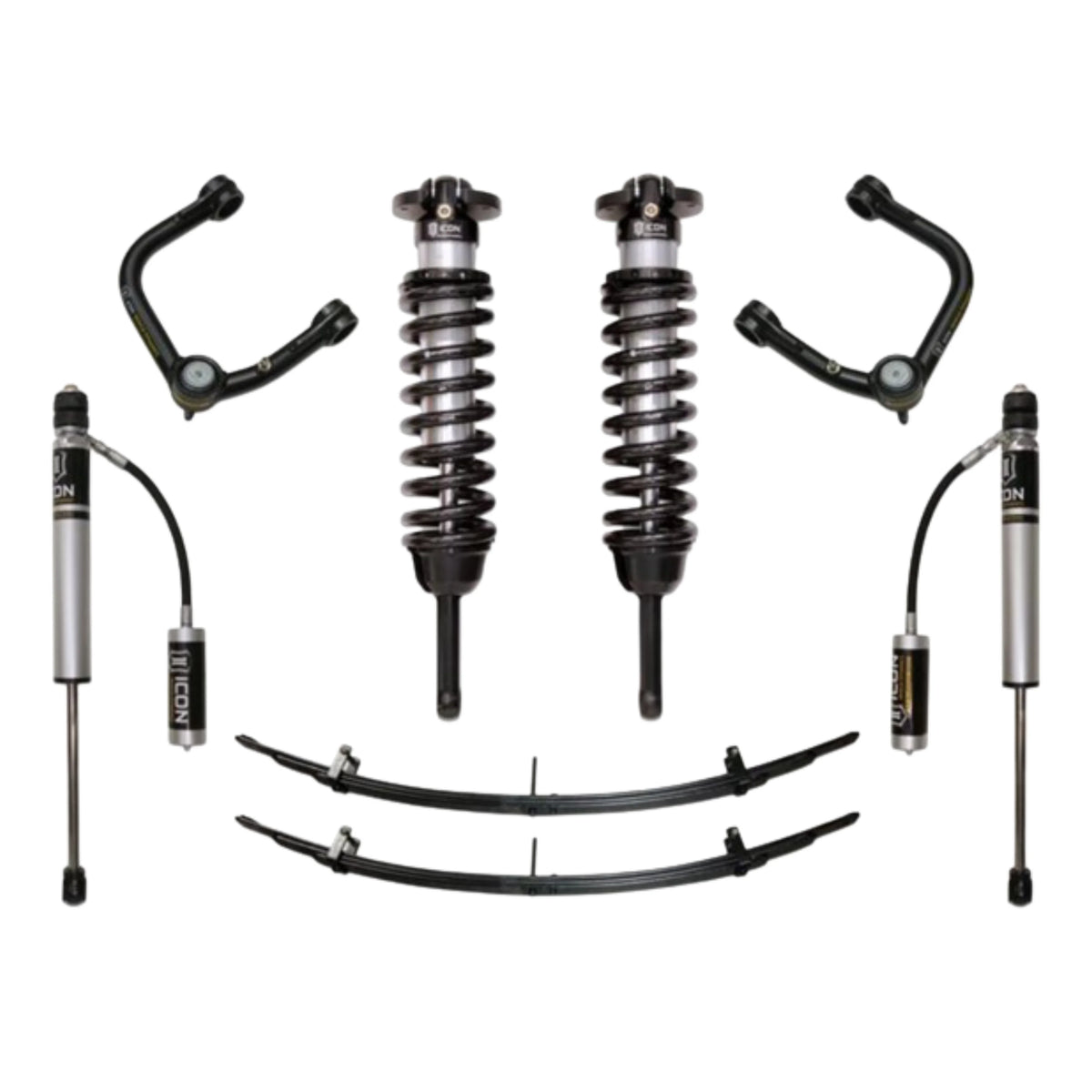 Icon | Stage 3 Suspension System |  W/Billet Upper Control Arms | 0-3.5" Lift - (2005-2015) Toyota Tacoma | 0-2.75" Lift - (2016-2023) Toyota Tacoma  | K53003 | High Road Suspension