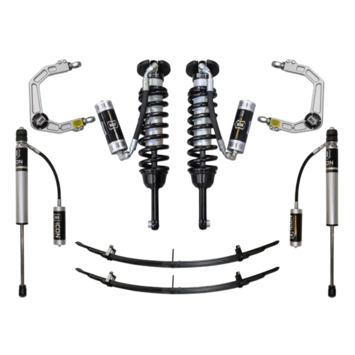Icon | Stage 4 Suspension System | W/Billet Upper Control Arms | 0-3.5" Lift - (2005-2015) Toyota Tacoma | 0-2.75" Lift - (2016-2023) Toyota Tacoma  |  K53004 | High Road Suspension