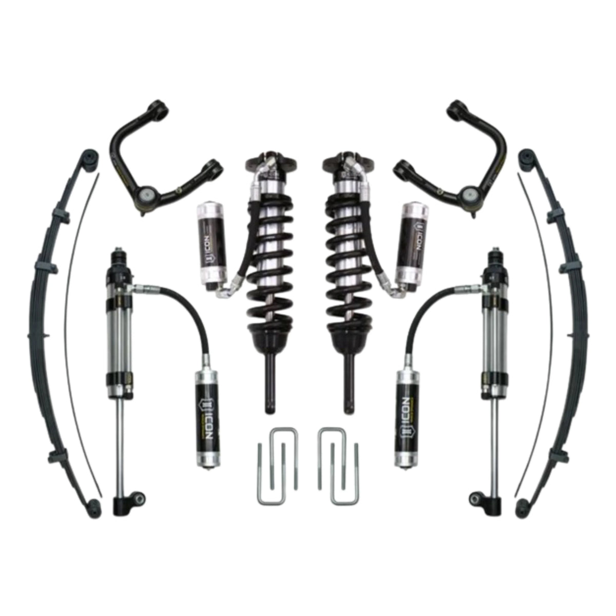 Icon | 0-3.5" Lift - (2005-2023) Toyota Tacoma | 0-2.75" Lift - (2016-2023) Toyota Tacoma | Stage 10 Suspension System | W/Tubular Upper Control Arms | K53010T | High Road Suspension