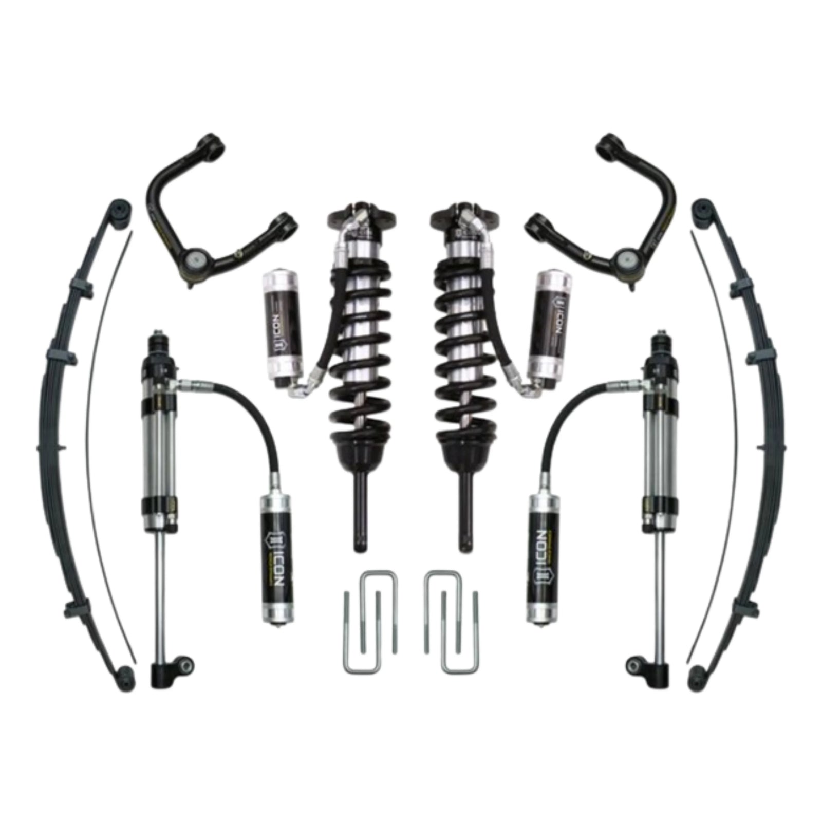 Icon | 0-3.5" Lift - (2005-2023) Toyota Tacoma | 0-2.75" Lift - (2016-2023) Toyota Tacoma | Stage 10 Suspension System | W/Tubular Upper Control Arms | K53010T | High Road Suspension