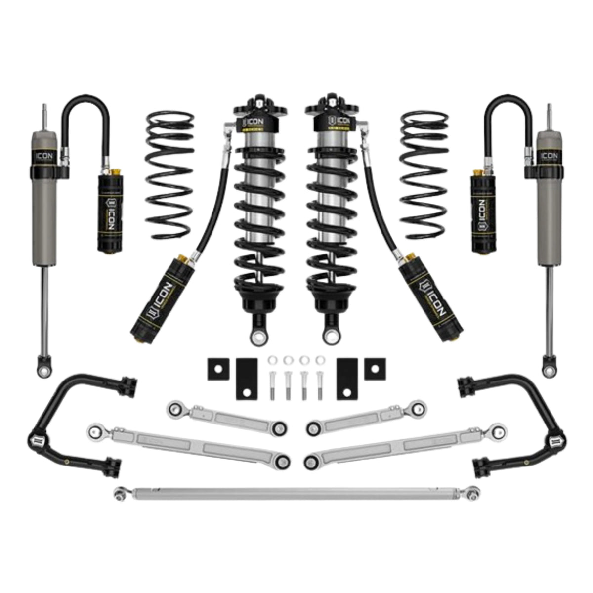 Icon | Stage 1 Suspension System | W/Tubular Upper Control Arms | 3-4.25" Lift | High Road Suspension