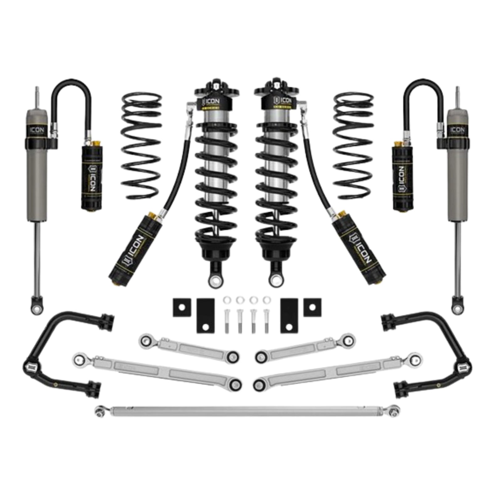 Icon | Stage 1 Suspension System | W/Tubular Upper Control Arms | 3-4.25" Lift | High Road Suspension
