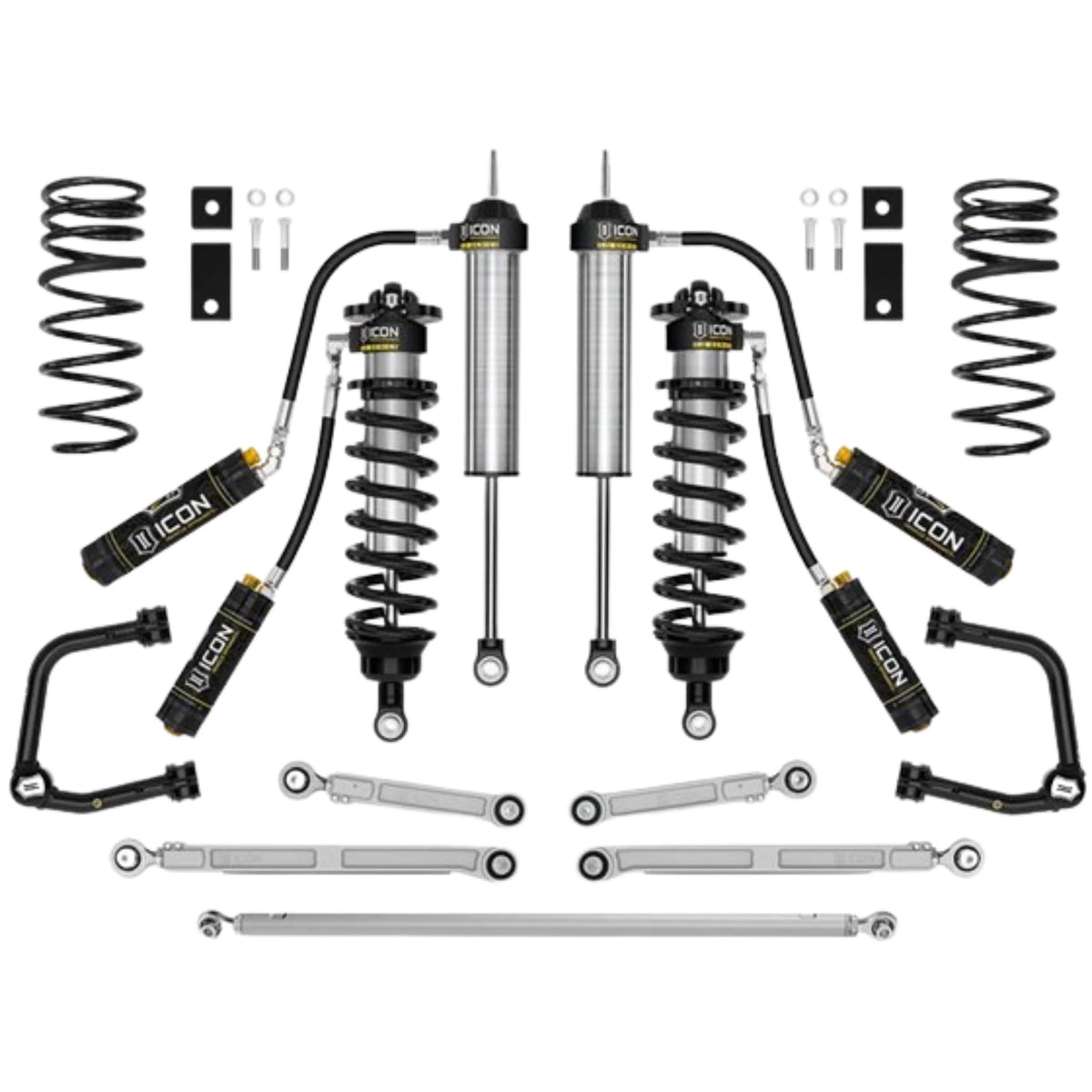 Icon | Stage 2 Suspension System | W/Tubular Upper Control Arms | 3-4.25" Lift | High Road Suspension