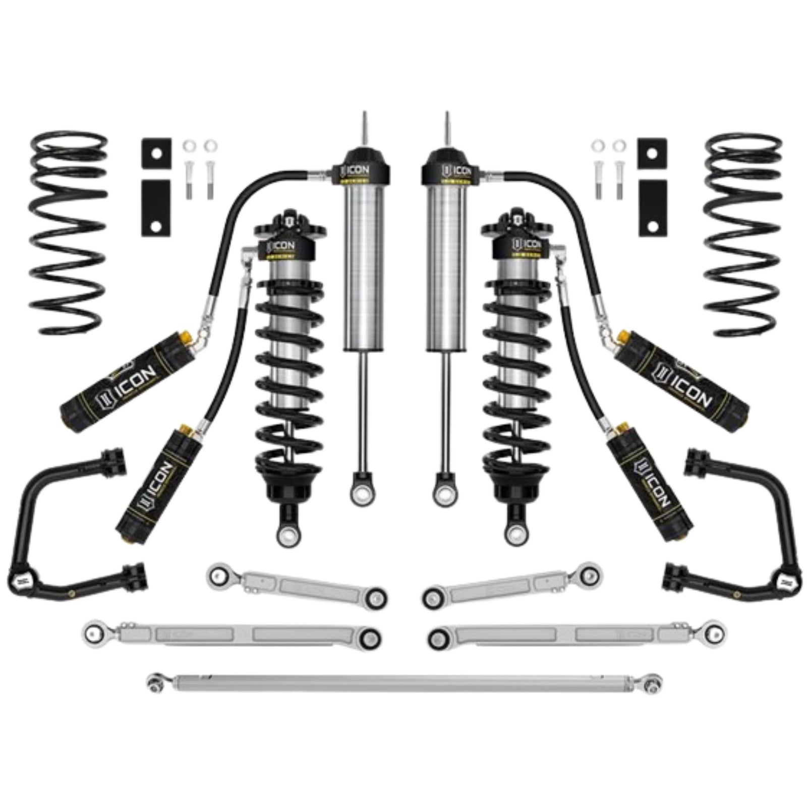 Icon | Stage 2 Suspension System | W/Tubular Upper Control Arms | 3-4.25" Lift | High Road Suspension