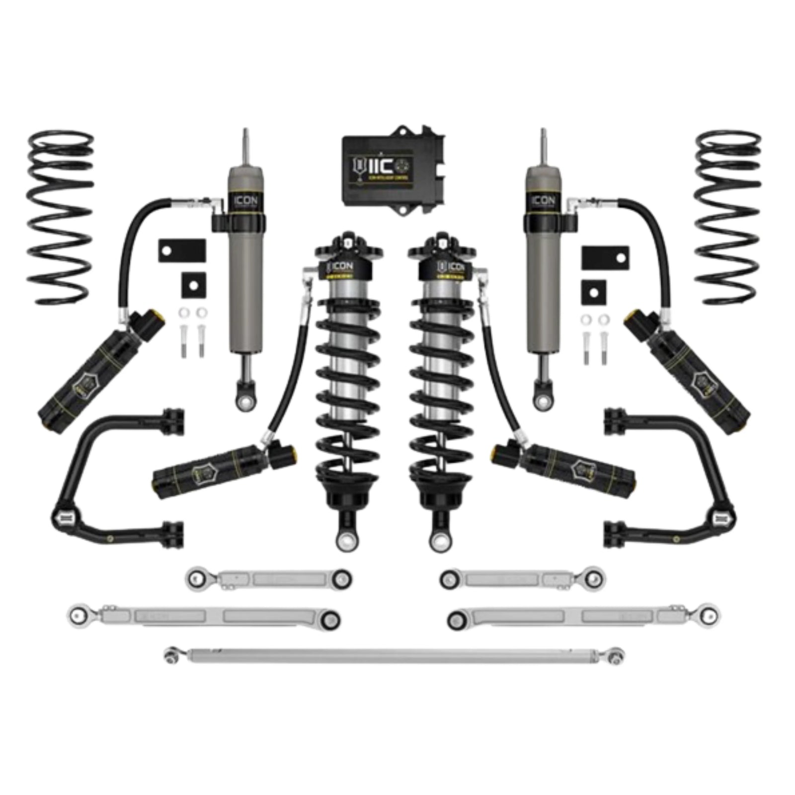 Icon | Stage 3 Suspension System | W/Tubular Upper Control Arms | 3-4.25" Lift | High Road Suspension