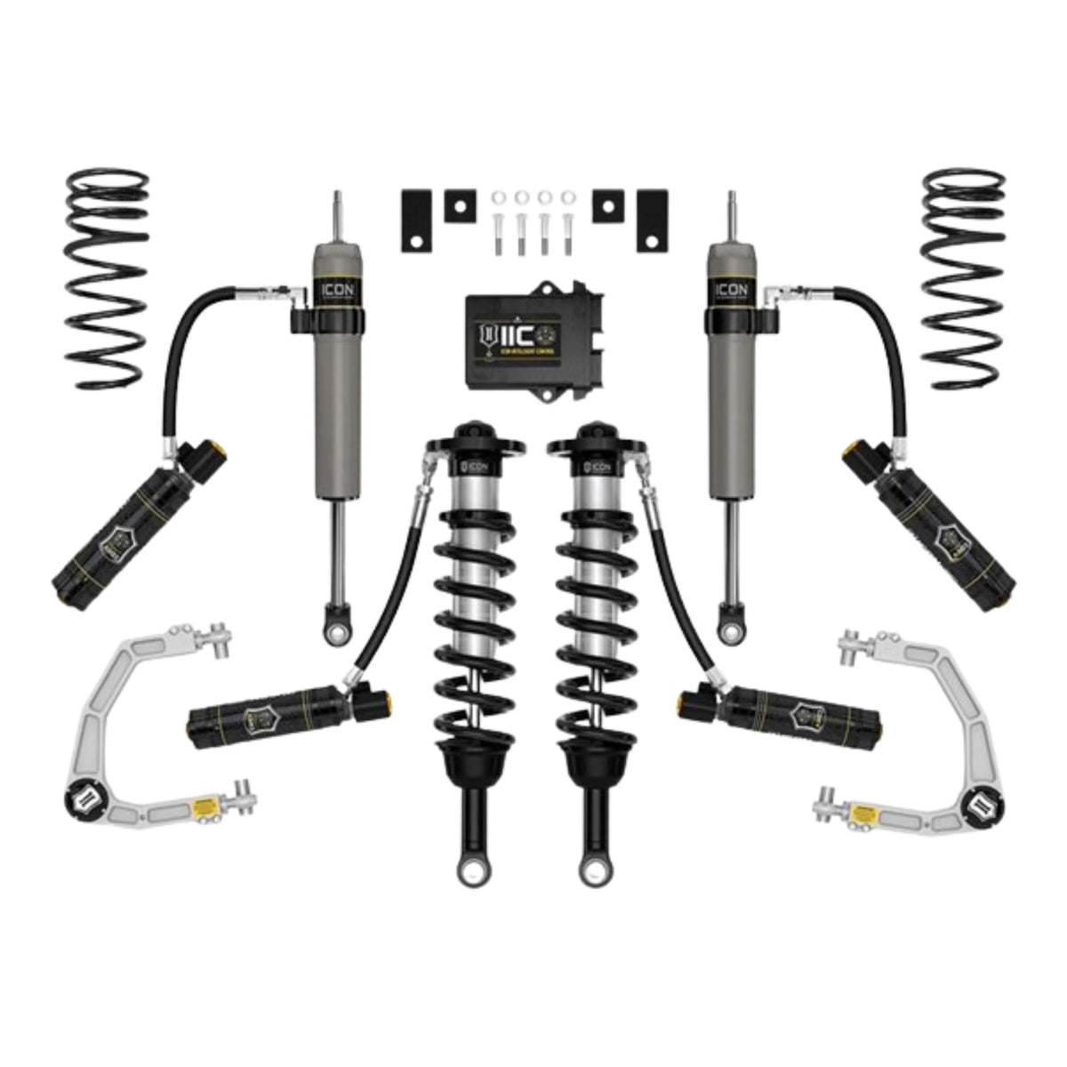 Icon | Stage 11 Suspension System | W/Billet Upper Control Arms | 3-4.5" Lift | High Road Suspension