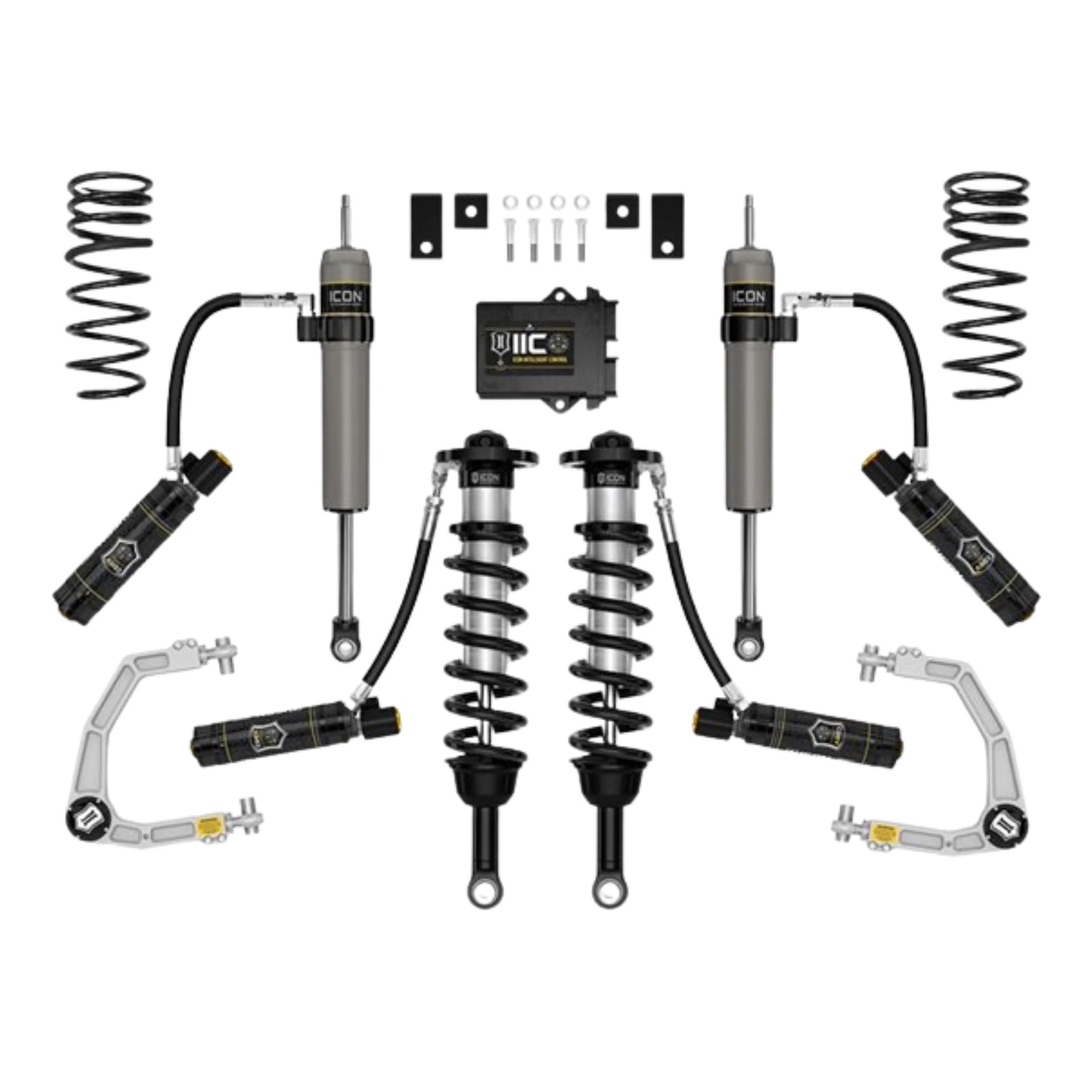 Icon | Stage 11 Suspension System | W/Billet Upper Control Arms | 3-4.5" Lift | High Road Suspension