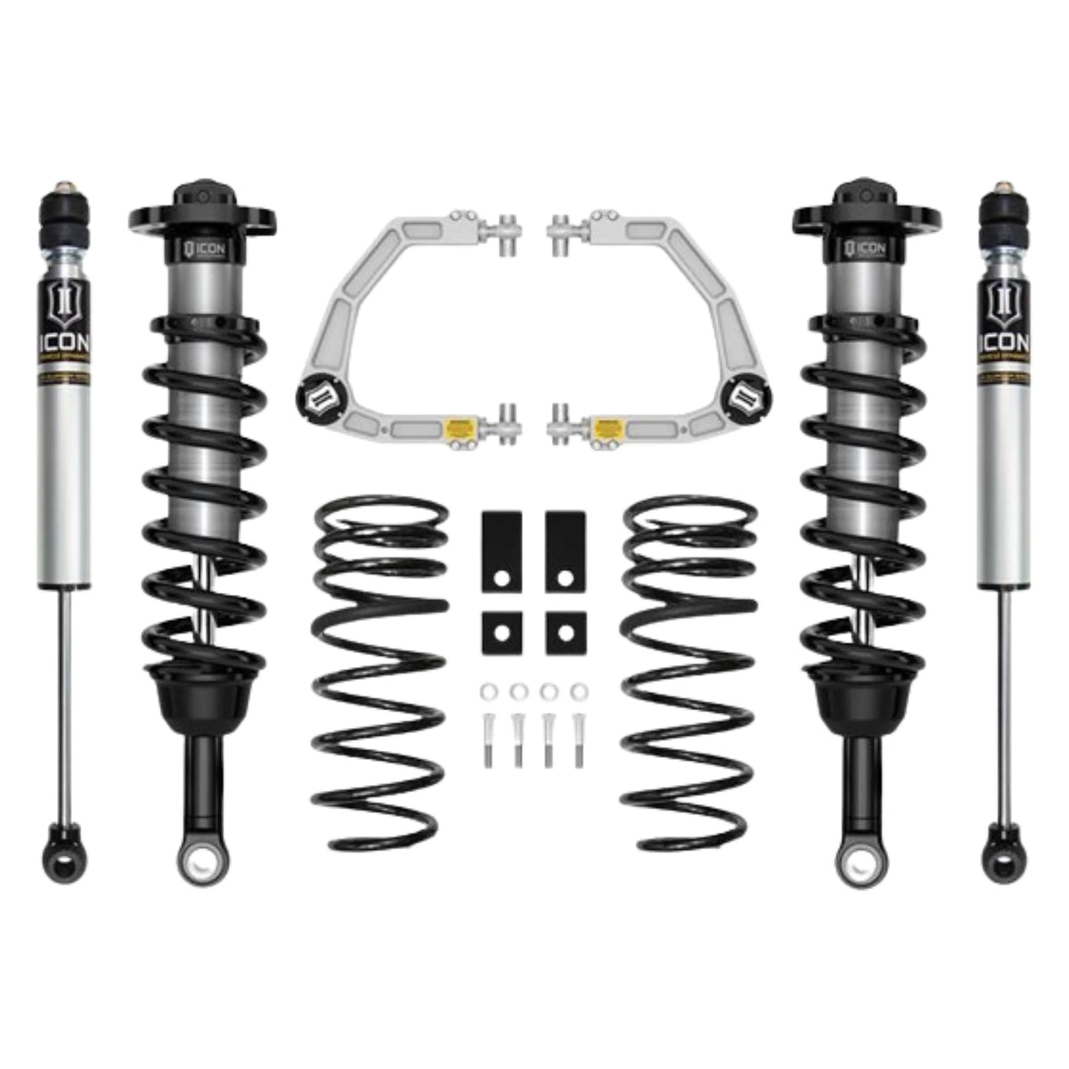 Icon | Stage 4 Suspension System | W/Billet Upper Control Arms | 3-4.5" Lift | High Road Suspension