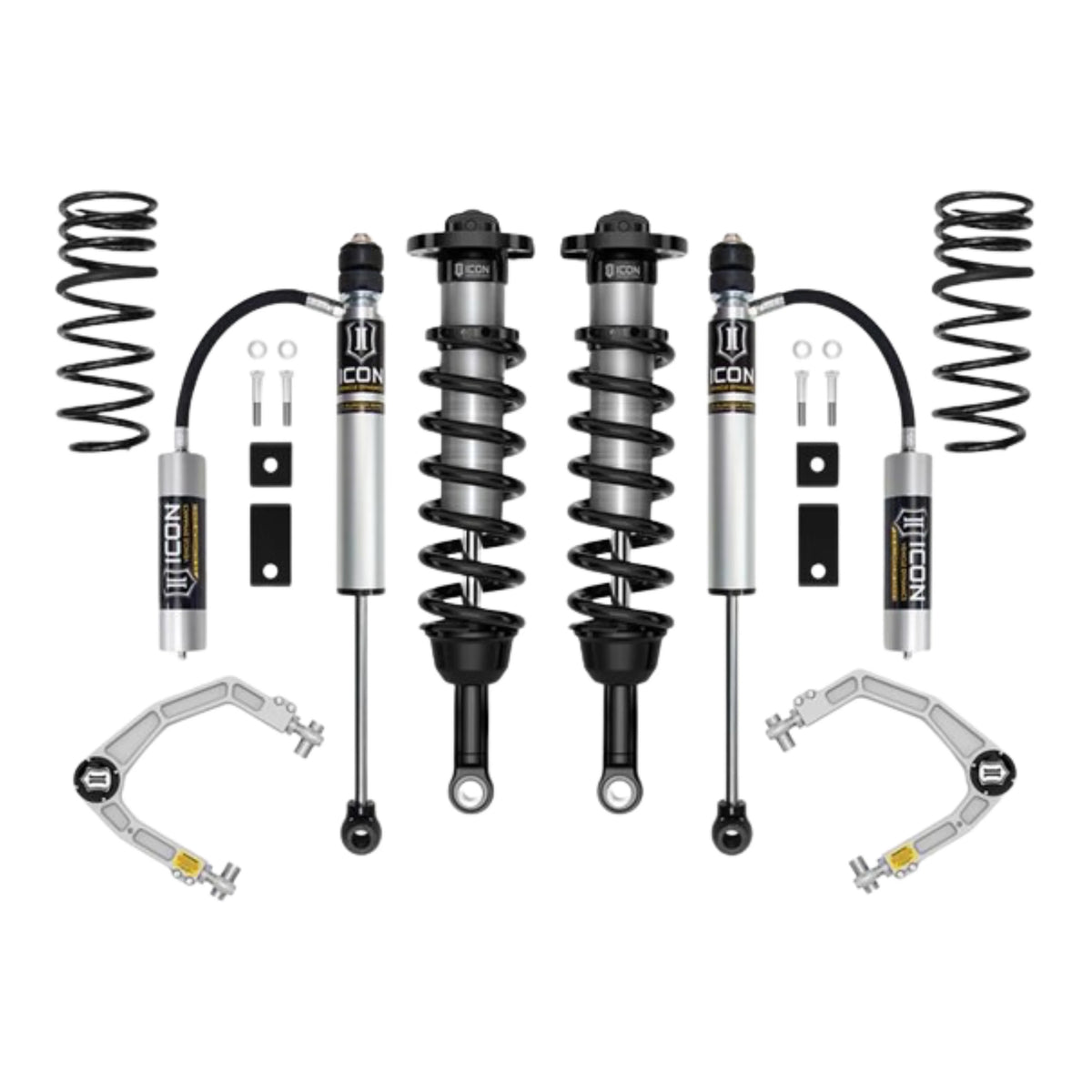 Icon | Stage 5 Suspension System | W/Billet Upper Control Arms | 3-4.5" Lift | High Road Suspension
