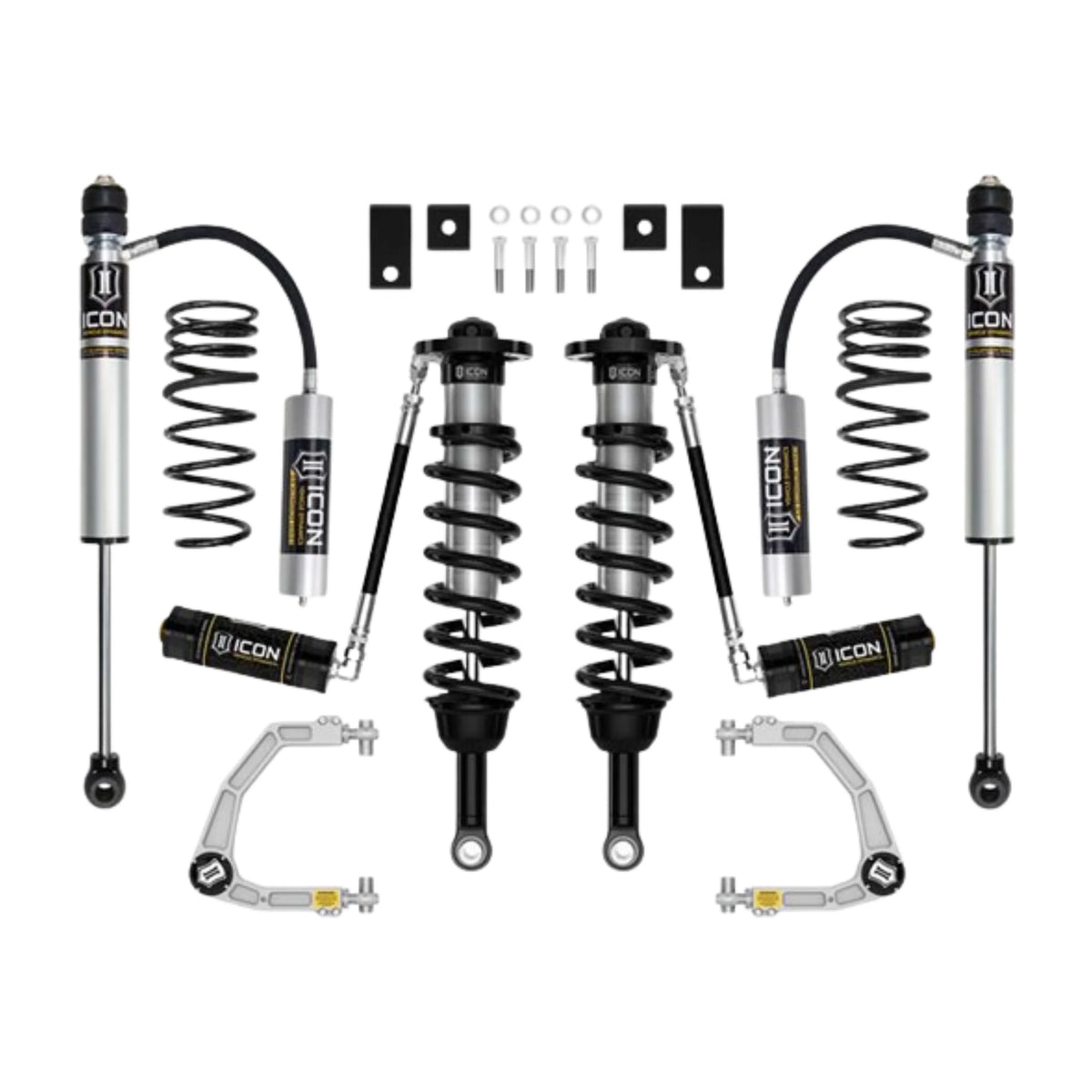 Icon | Stage 6 Suspension System | W/Billet Upper Control Arms | 3-4.5" Lift | High Road Suspension