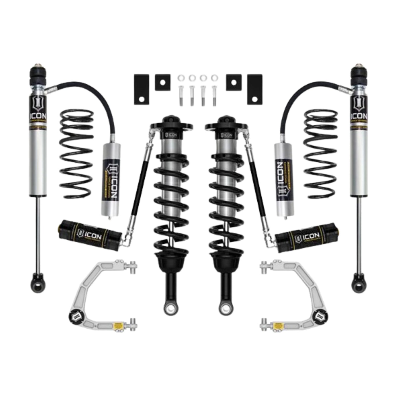 Icon | Stage 6 Suspension System | W/Billet Upper Control Arms | 3-4.5" Lift | High Road Suspension