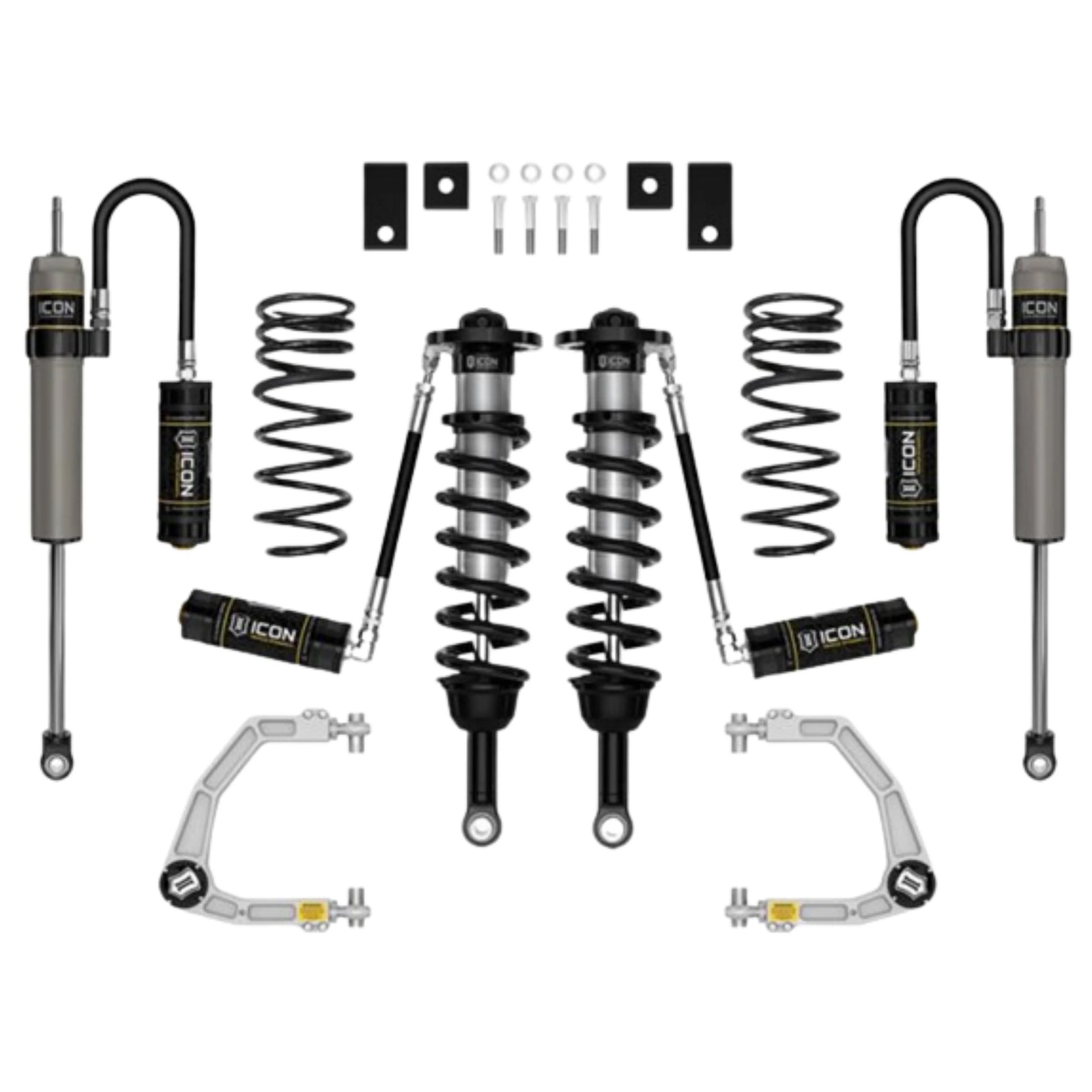 Icon | Stage 7 Suspension System | W/Billet Upper Control Arms | 3-4.5" Lift | High Road Suspension