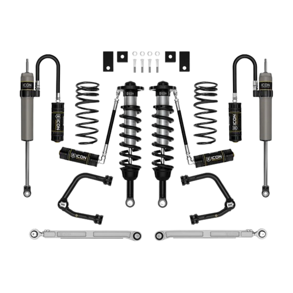 Icon | Stage 8 Suspension System | W/Tubular Upper Control Arms | 3-4.25" Lift | High Road Suspension
